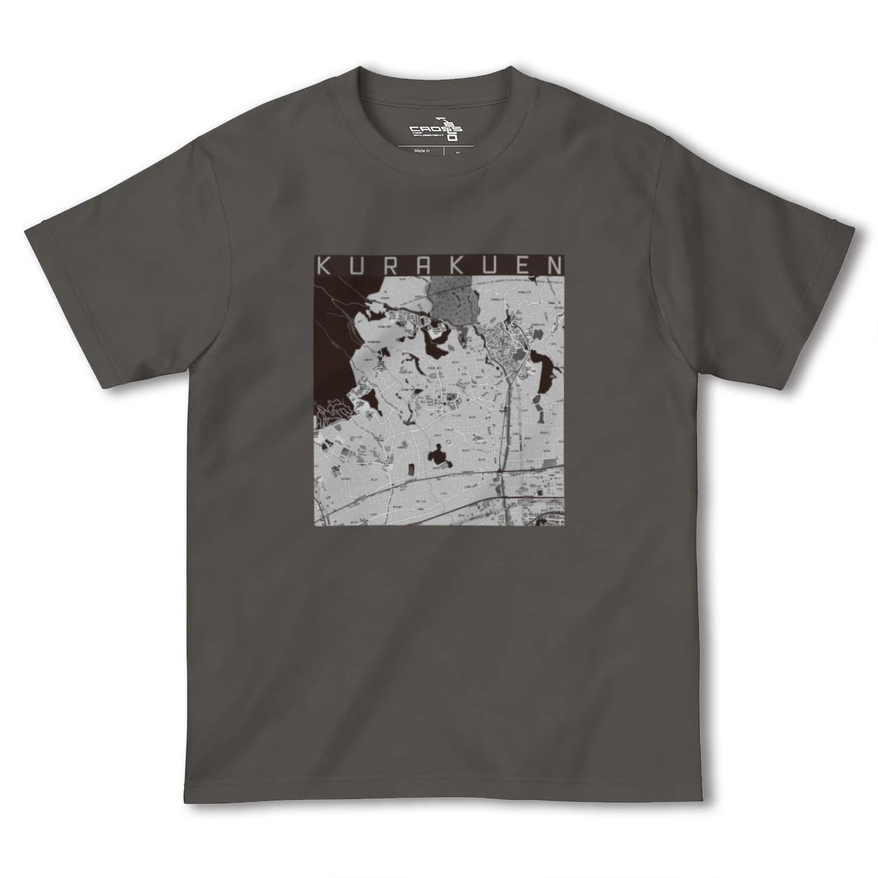 【苦楽園(兵庫県)】地図柄ヘビーウェイトTシャツ