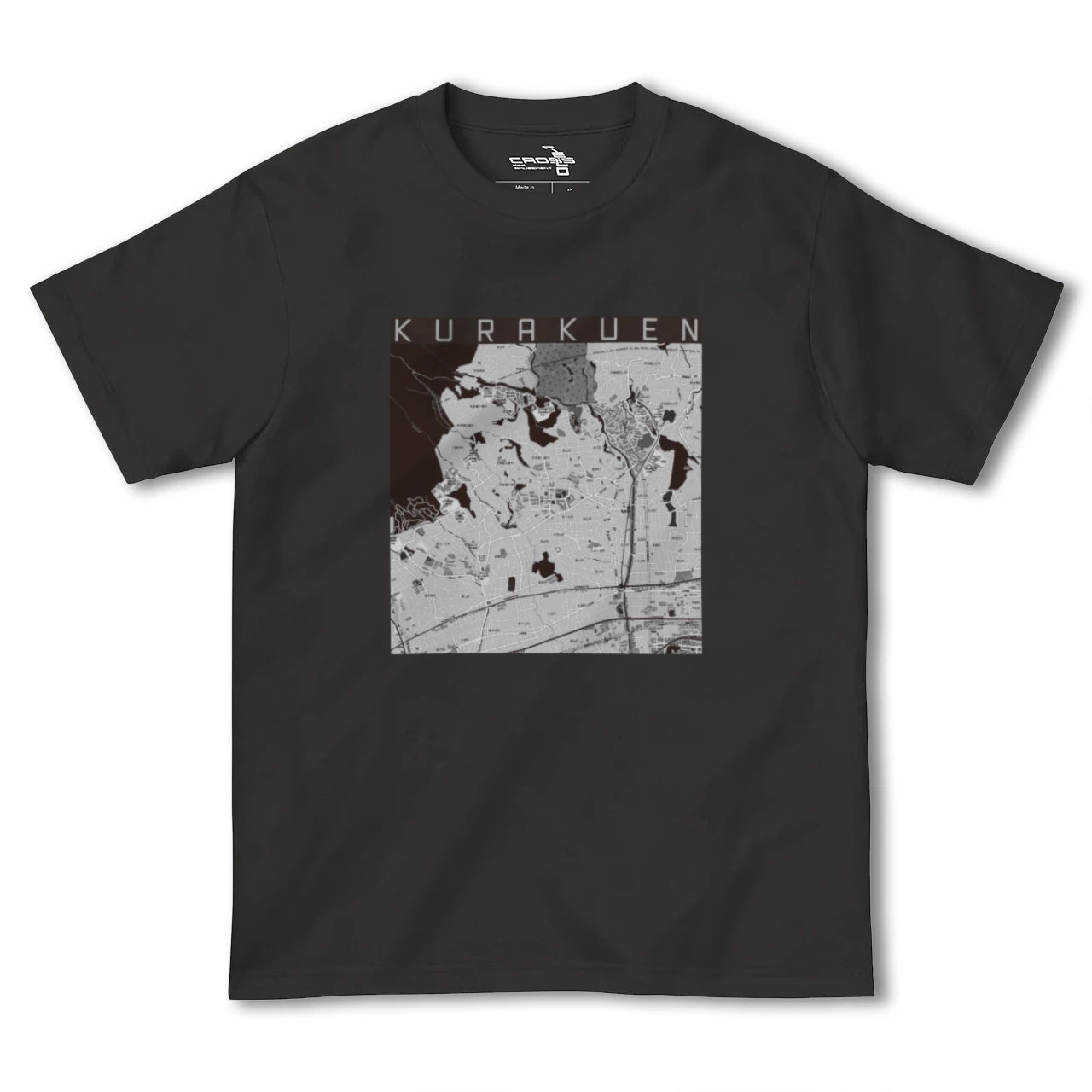 【苦楽園(兵庫県)】地図柄ヘビーウェイトTシャツ