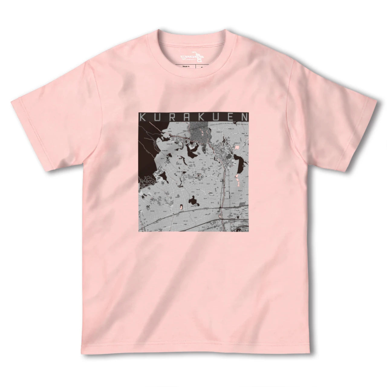 【苦楽園(兵庫県)】地図柄ヘビーウェイトTシャツ