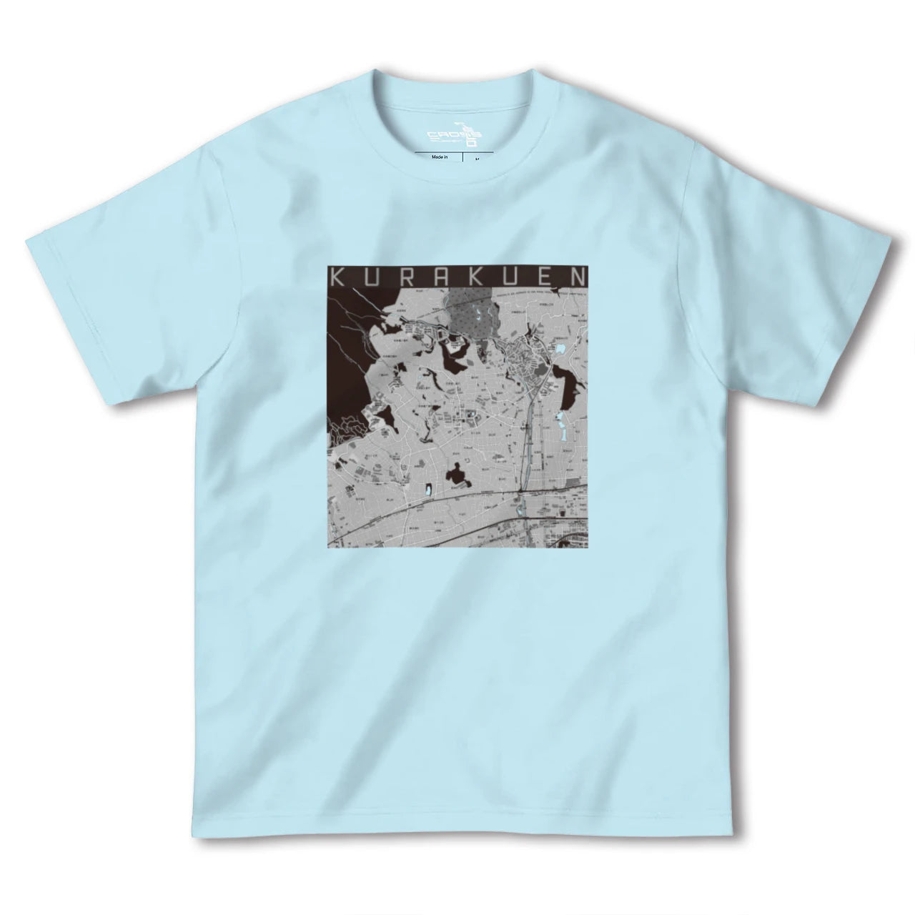 【苦楽園(兵庫県)】地図柄ヘビーウェイトTシャツ