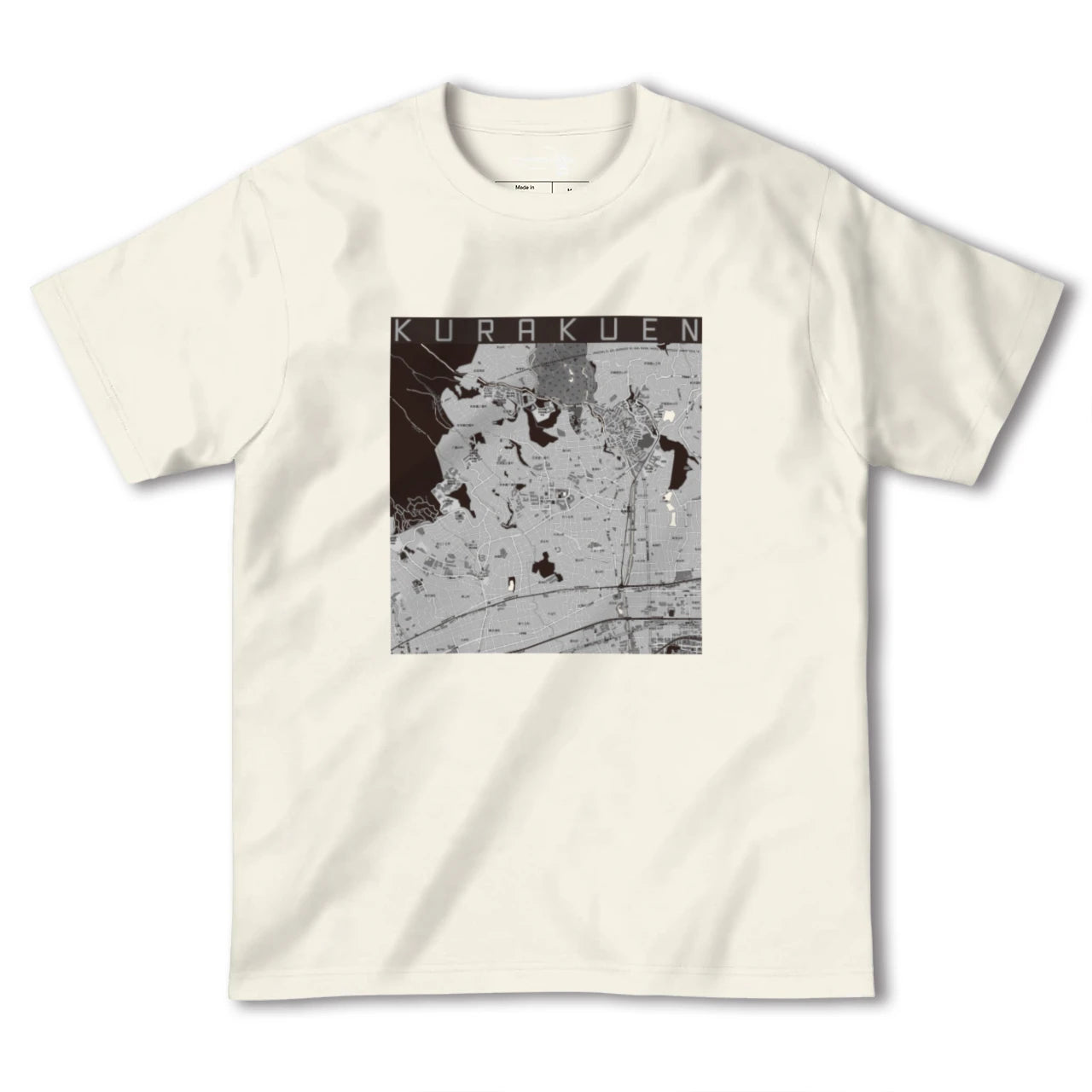 【苦楽園(兵庫県)】地図柄ヘビーウェイトTシャツ