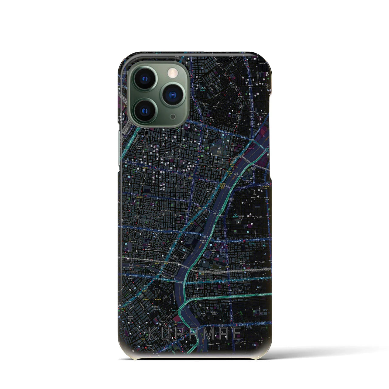 【蔵前(東京都)】地図柄iPhoneケース(バックカバータイプ)