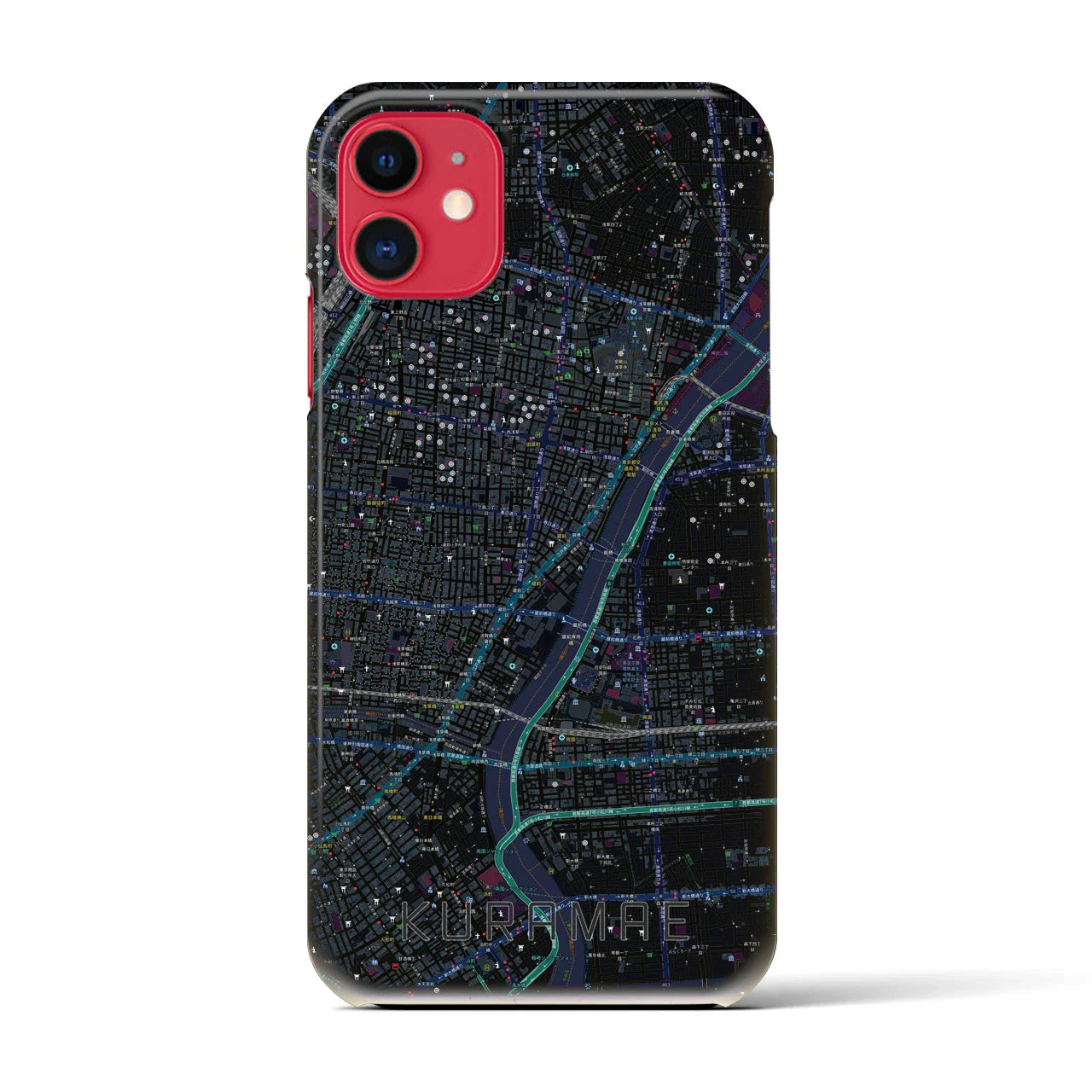【蔵前(東京都)】地図柄iPhoneケース(バックカバータイプ)