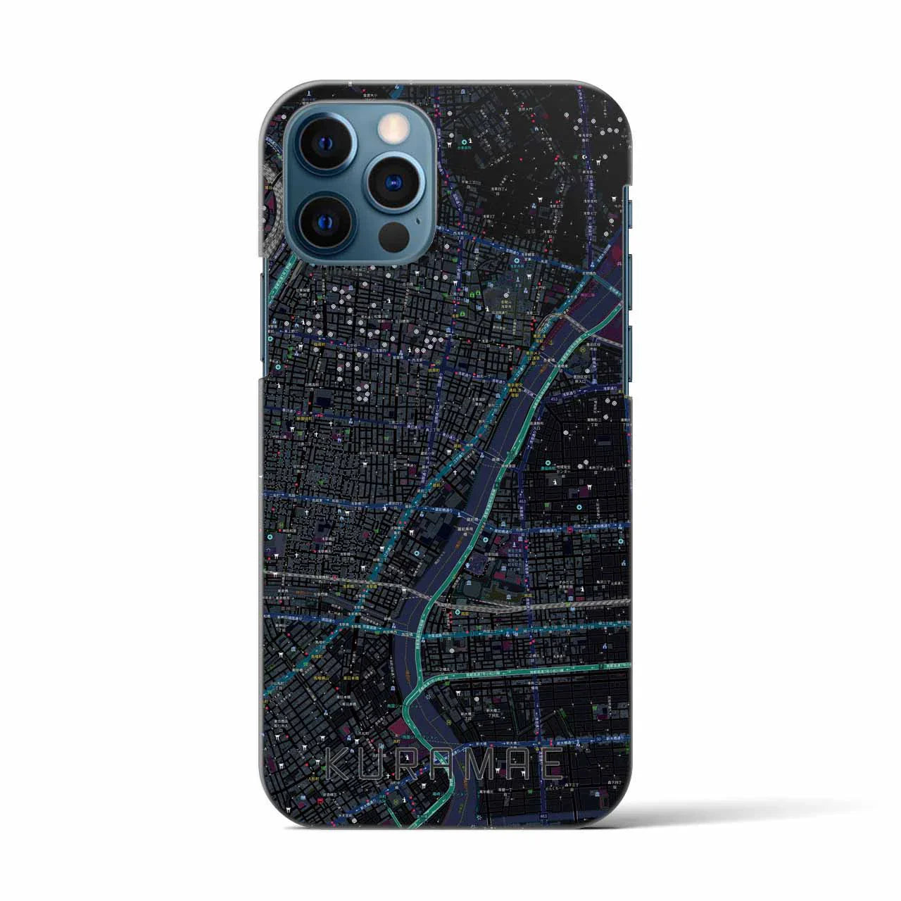 【蔵前(東京都)】地図柄iPhoneケース(バックカバータイプ)