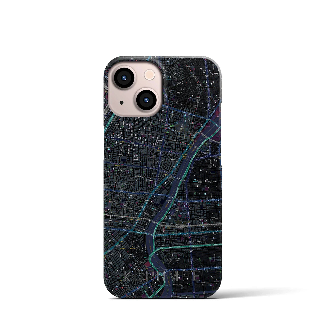 【蔵前(東京都)】地図柄iPhoneケース(バックカバータイプ)