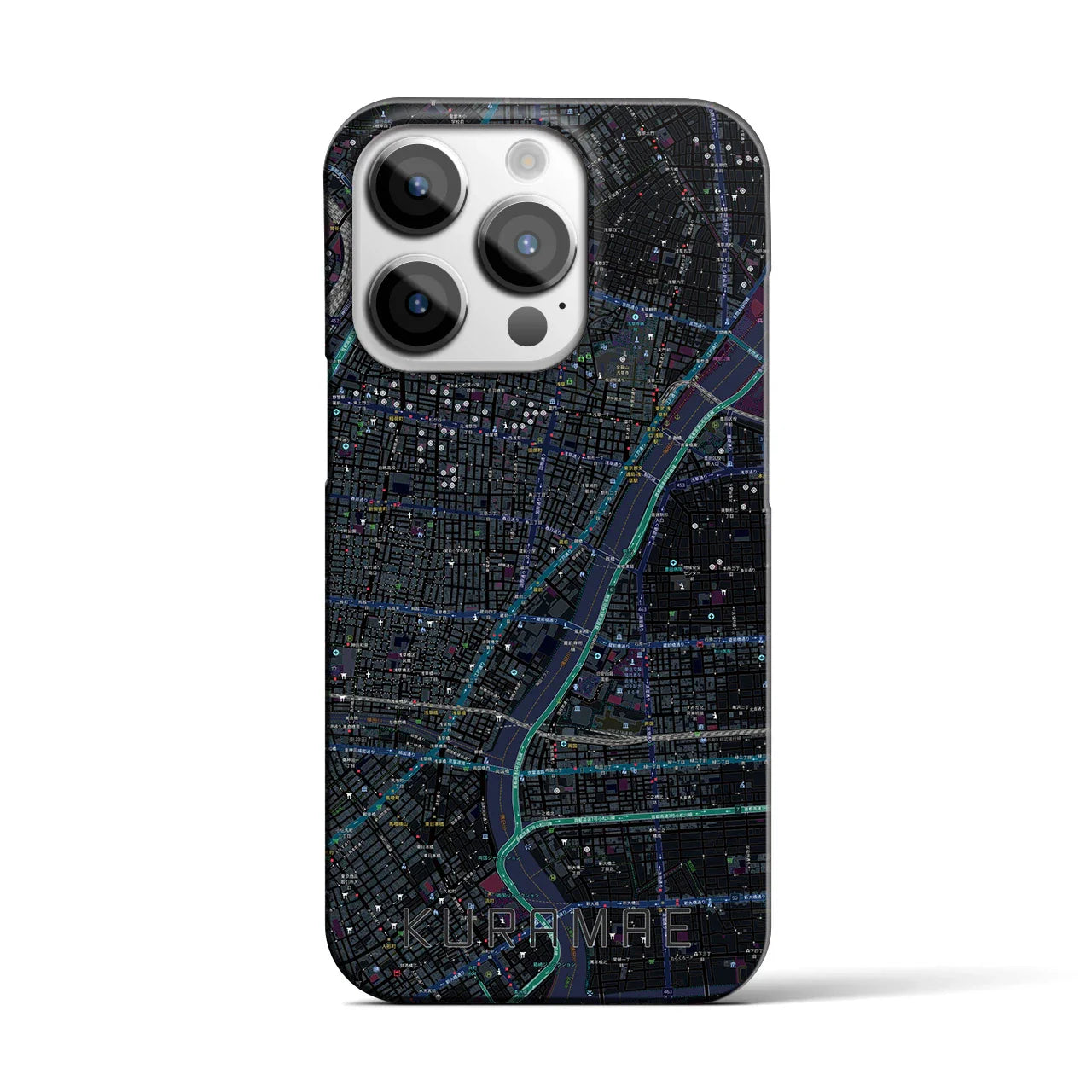【蔵前(東京都)】地図柄iPhoneケース(バックカバータイプ)