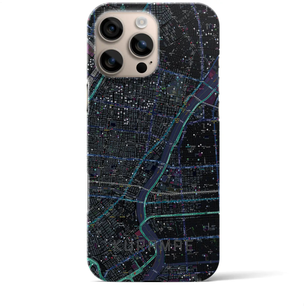 【蔵前(東京都)】地図柄iPhoneケース(バックカバータイプ)