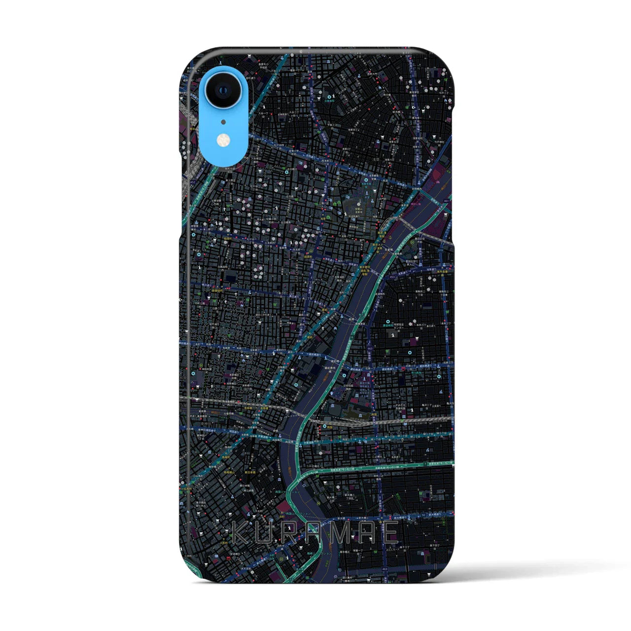 【蔵前(東京都)】地図柄iPhoneケース(バックカバータイプ)