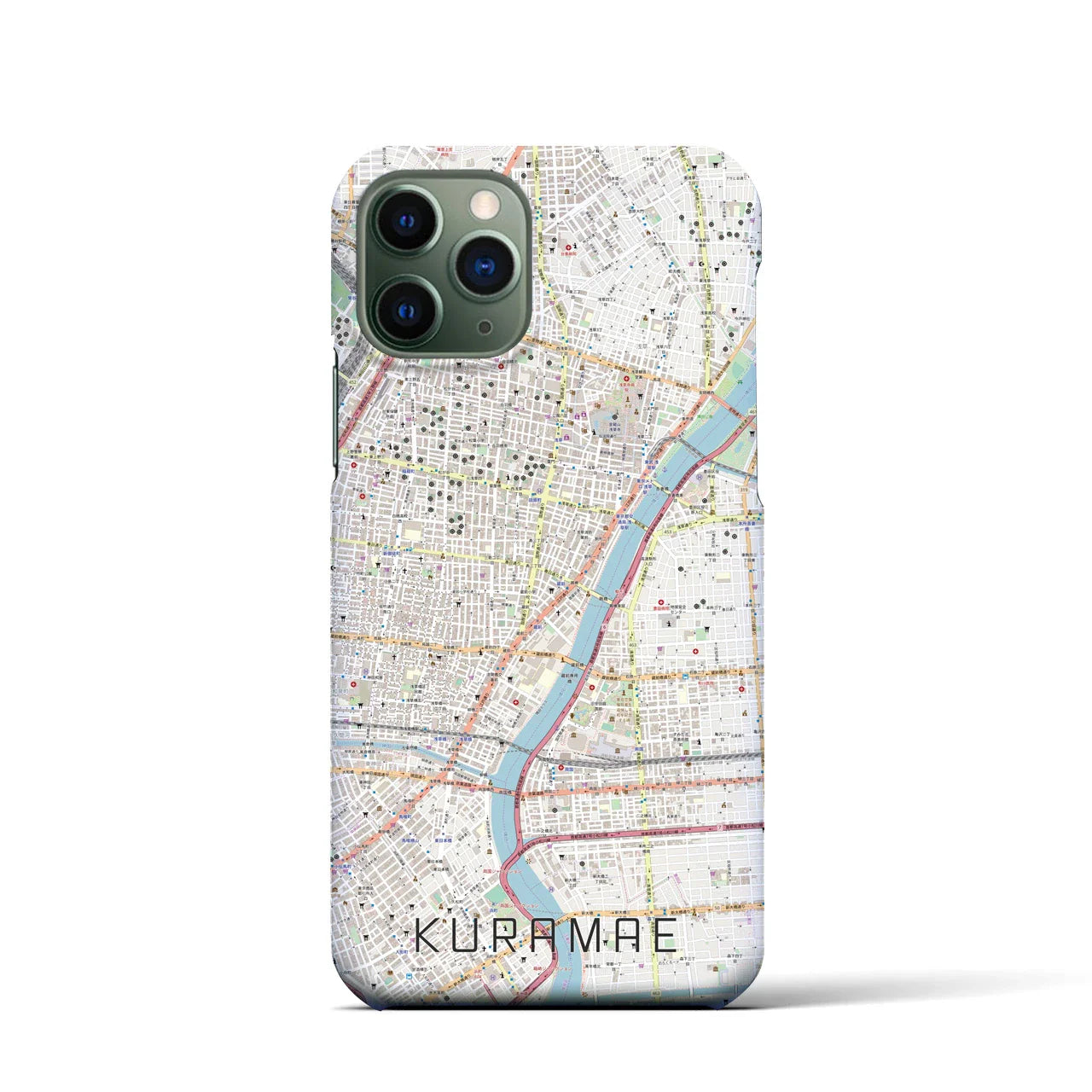 【蔵前(東京都)】地図柄iPhoneケース(バックカバータイプ)