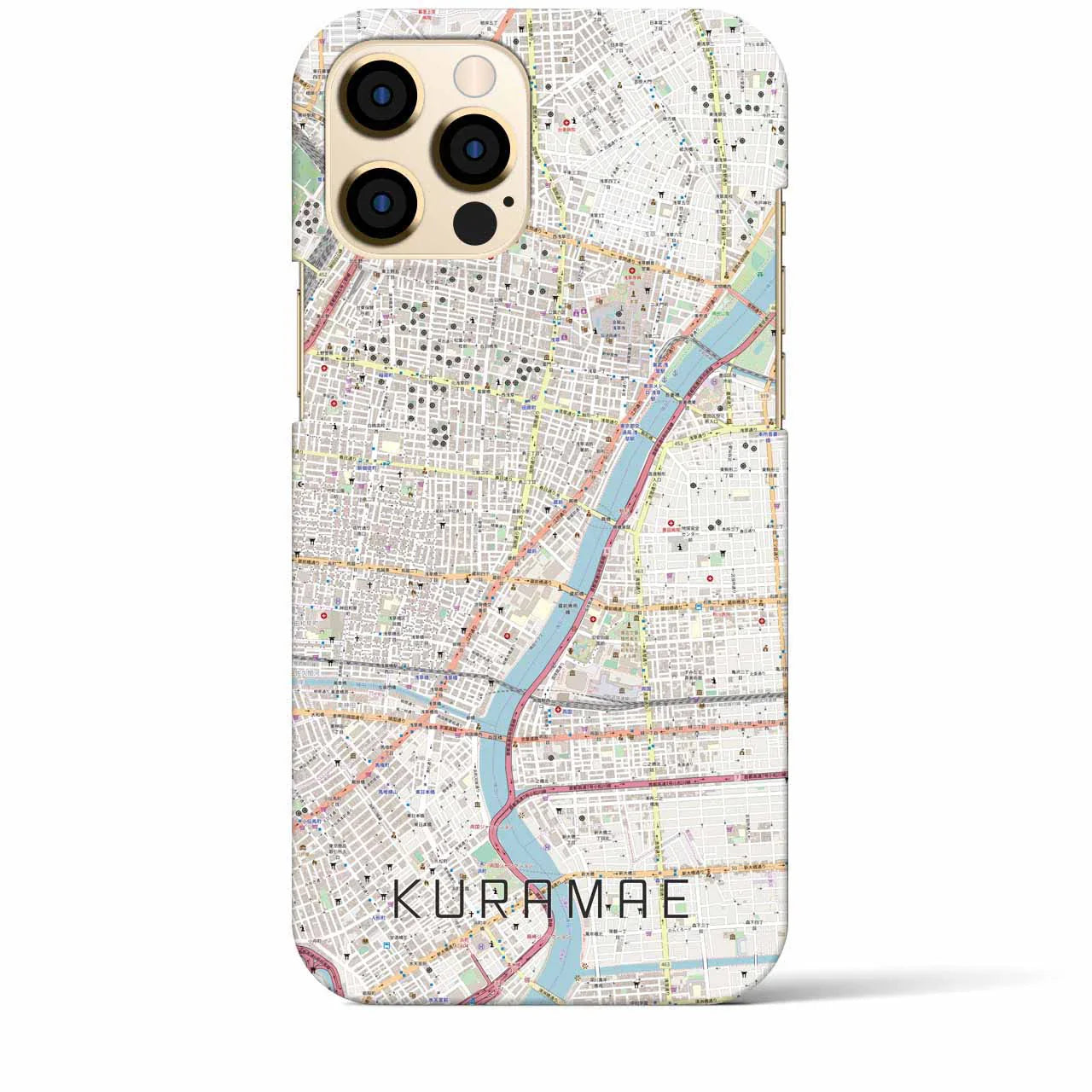 【蔵前(東京都)】地図柄iPhoneケース(バックカバータイプ)