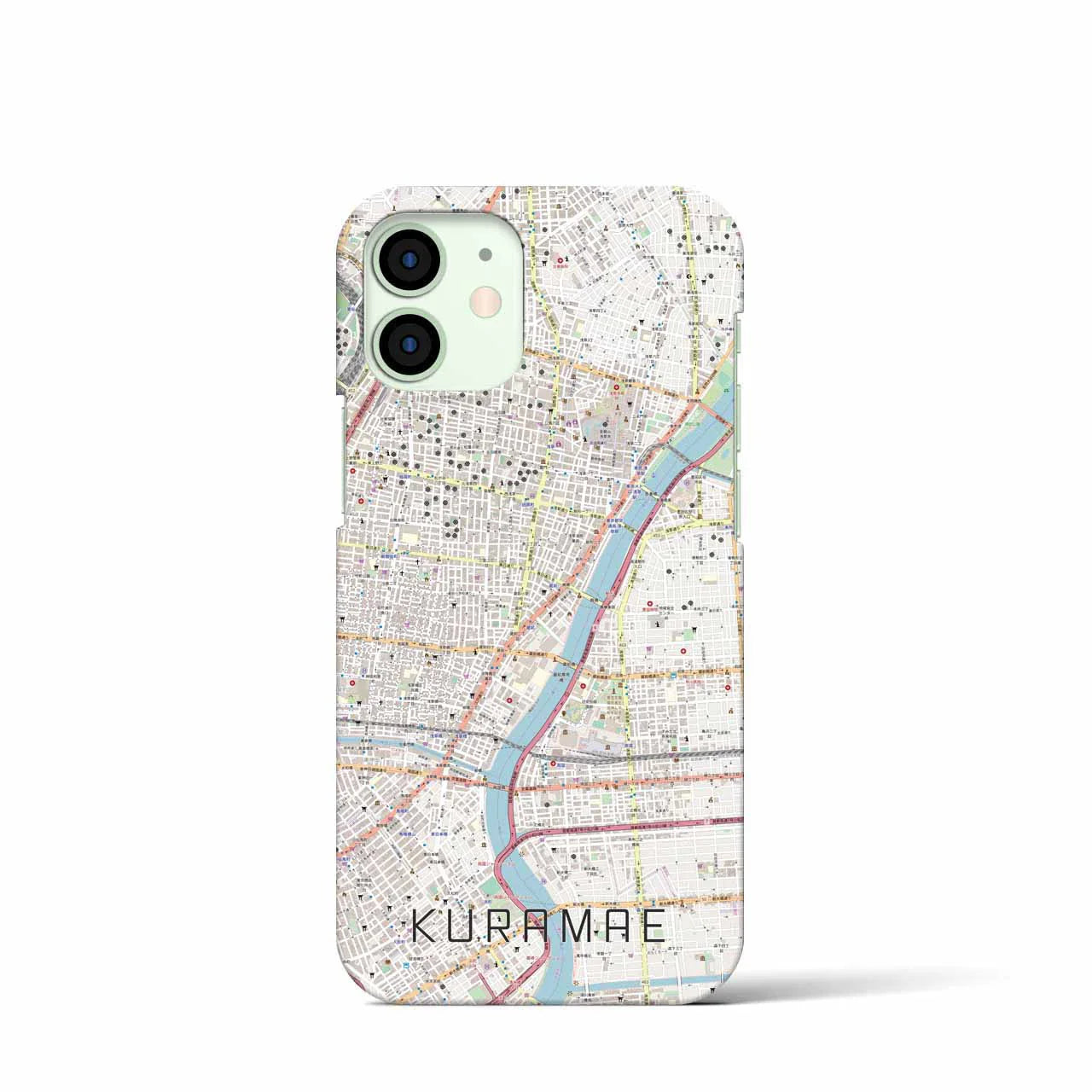 【蔵前(東京都)】地図柄iPhoneケース(バックカバータイプ)