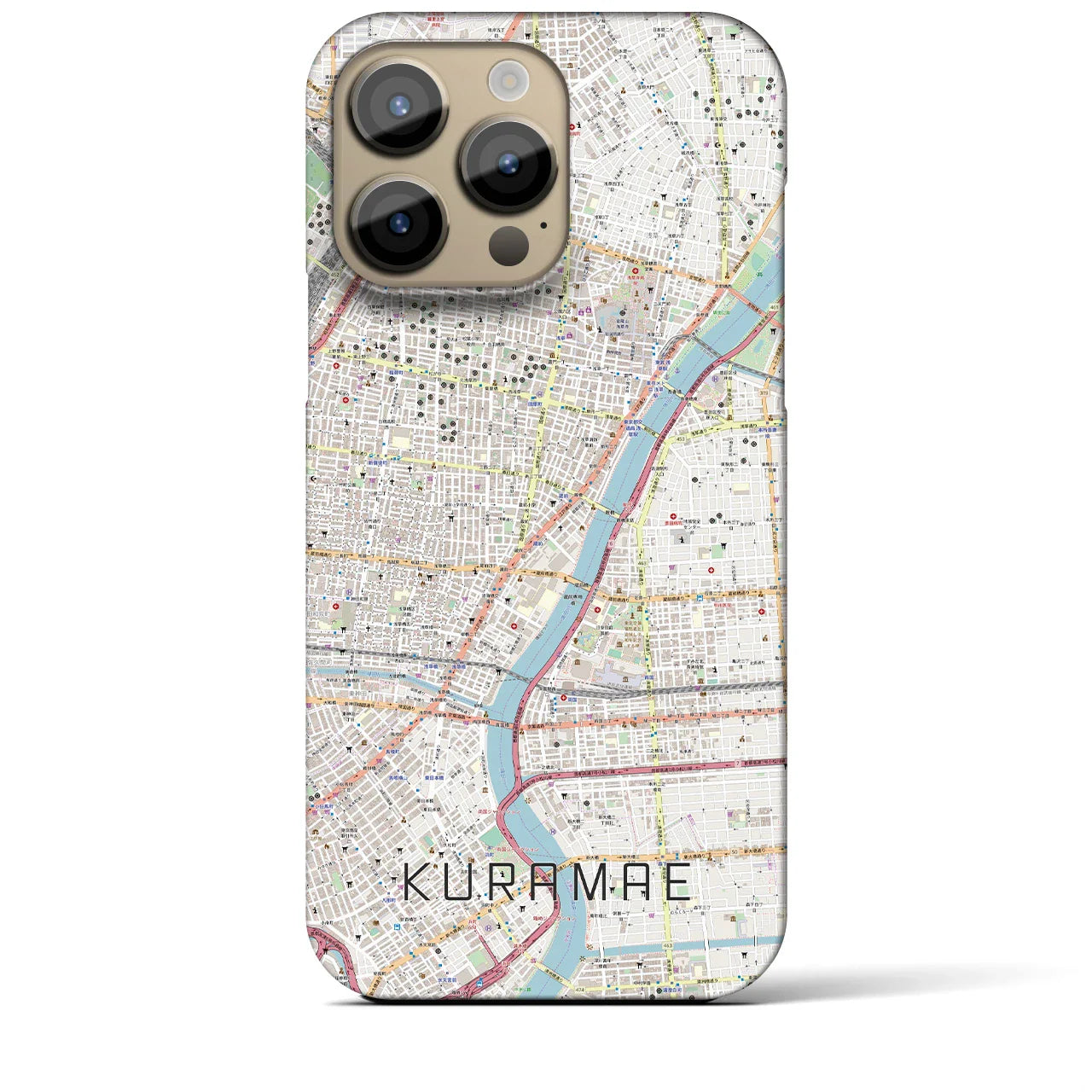 【蔵前(東京都)】地図柄iPhoneケース(バックカバータイプ)