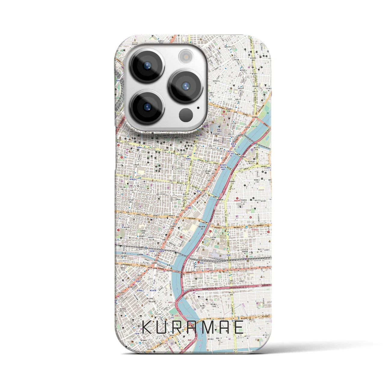 【蔵前(東京都)】地図柄iPhoneケース(バックカバータイプ)