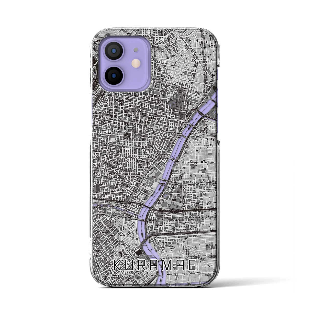 【蔵前(東京都)】地図柄iPhoneケース(クリアタイプ)