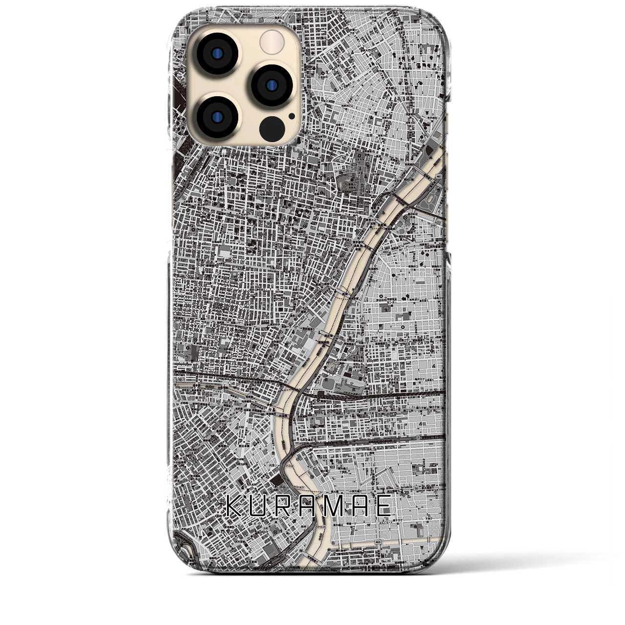 【蔵前(東京都)】地図柄iPhoneケース(クリアタイプ)