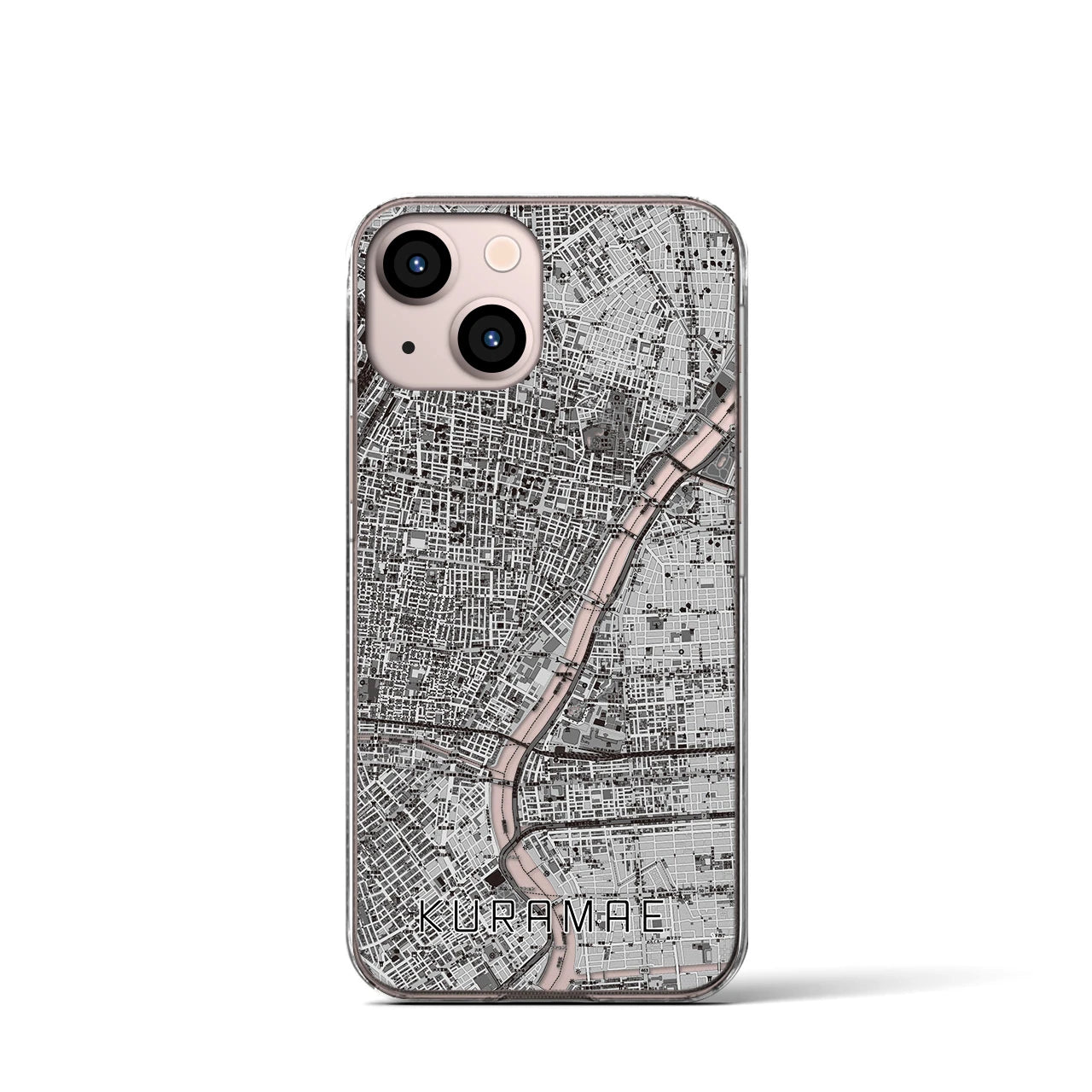 【蔵前(東京都)】地図柄iPhoneケース(クリアタイプ)