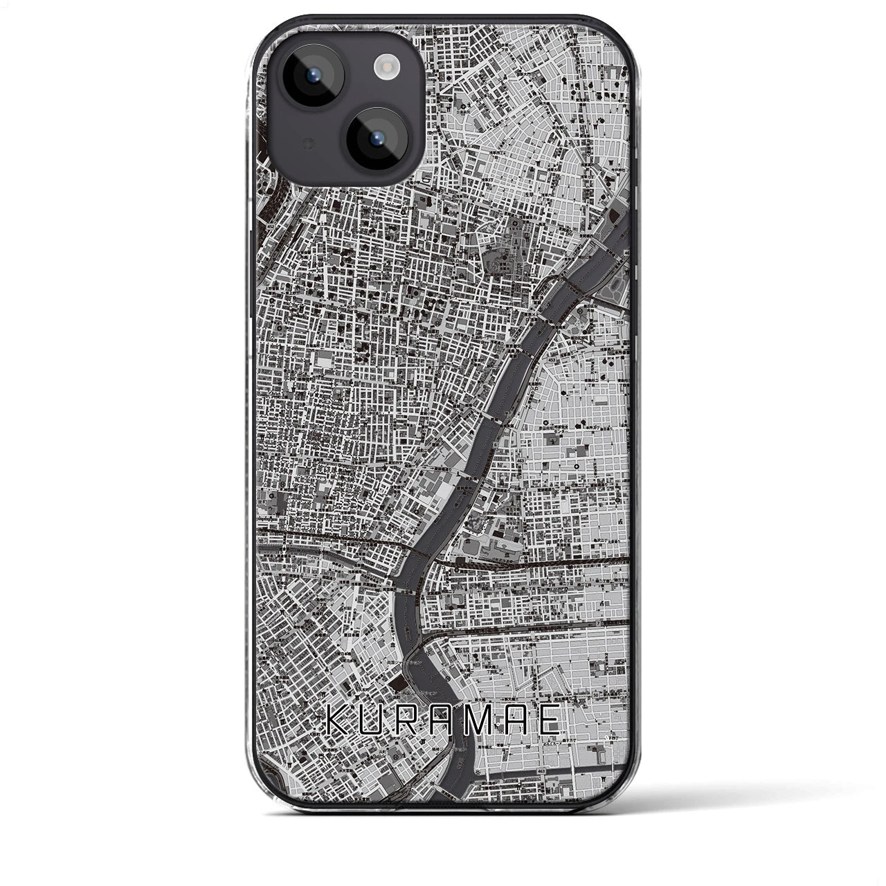 【蔵前(東京都)】地図柄iPhoneケース(クリアタイプ)