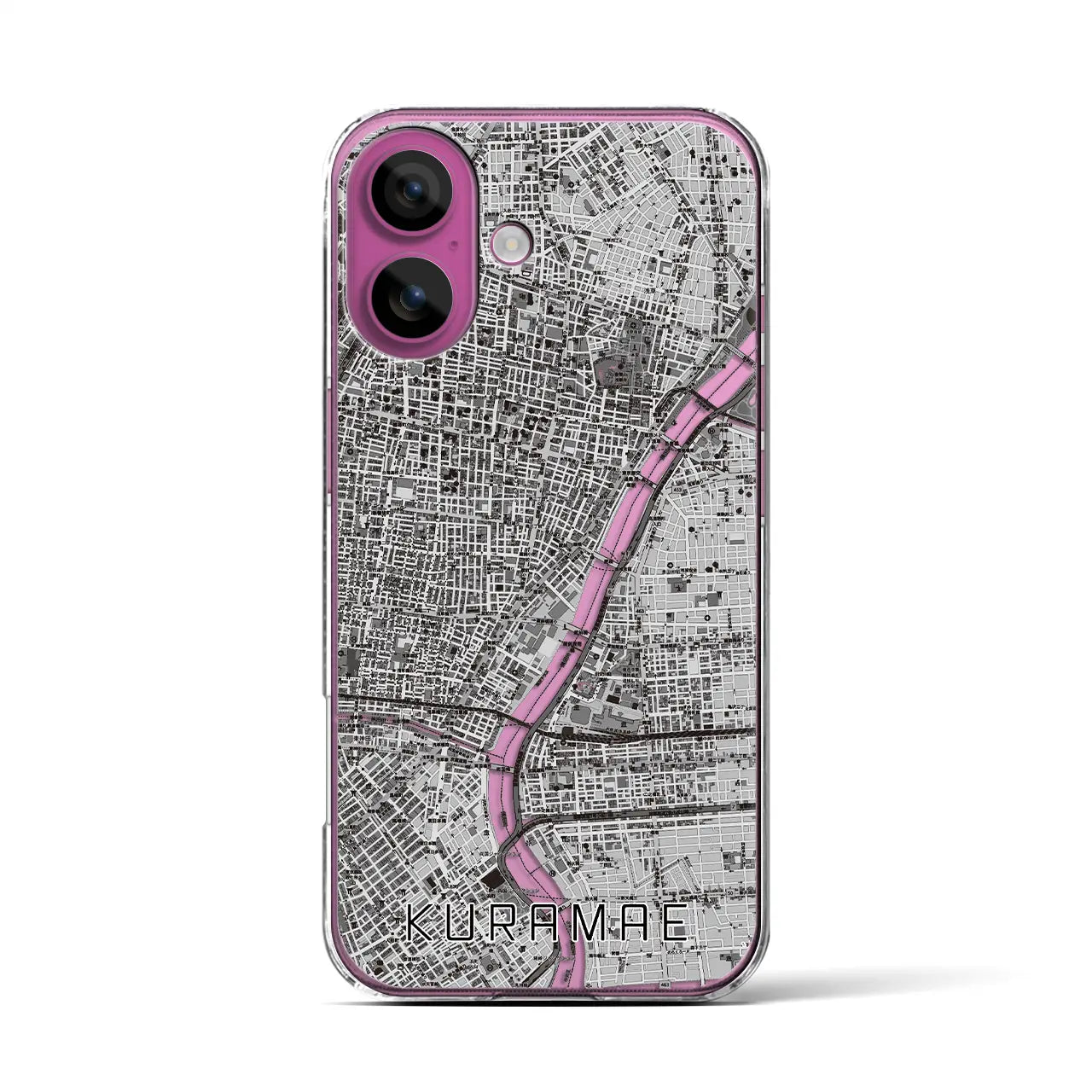 【蔵前(東京都)】地図柄iPhoneケース(クリアタイプ)