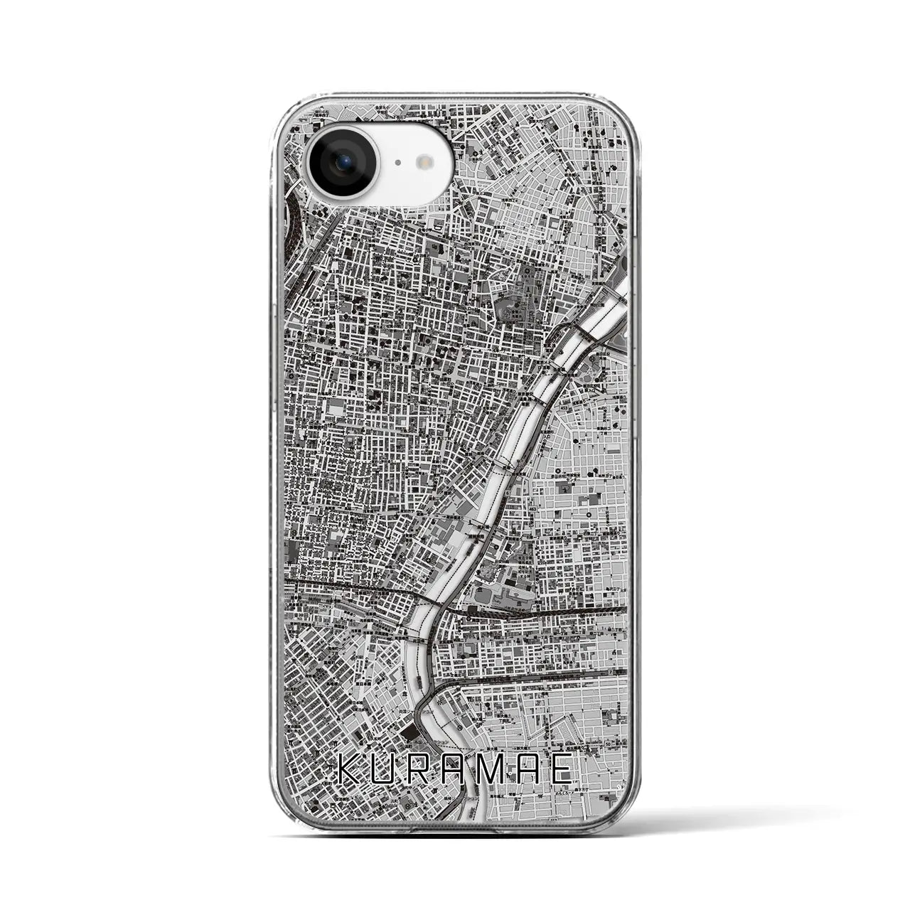 【蔵前(東京都)】地図柄iPhoneケース(クリアタイプ)