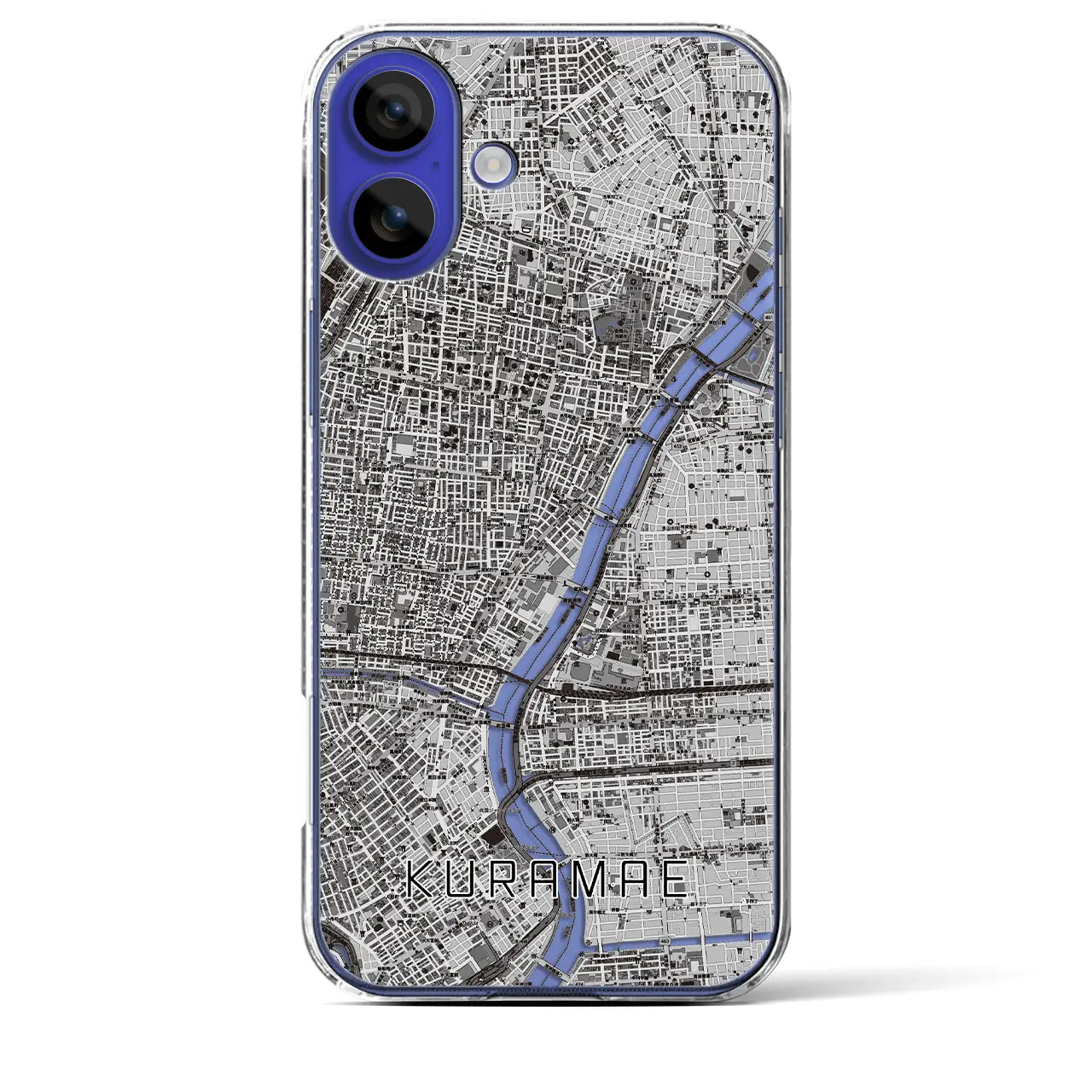 【蔵前(東京都)】地図柄iPhoneケース(クリアタイプ)