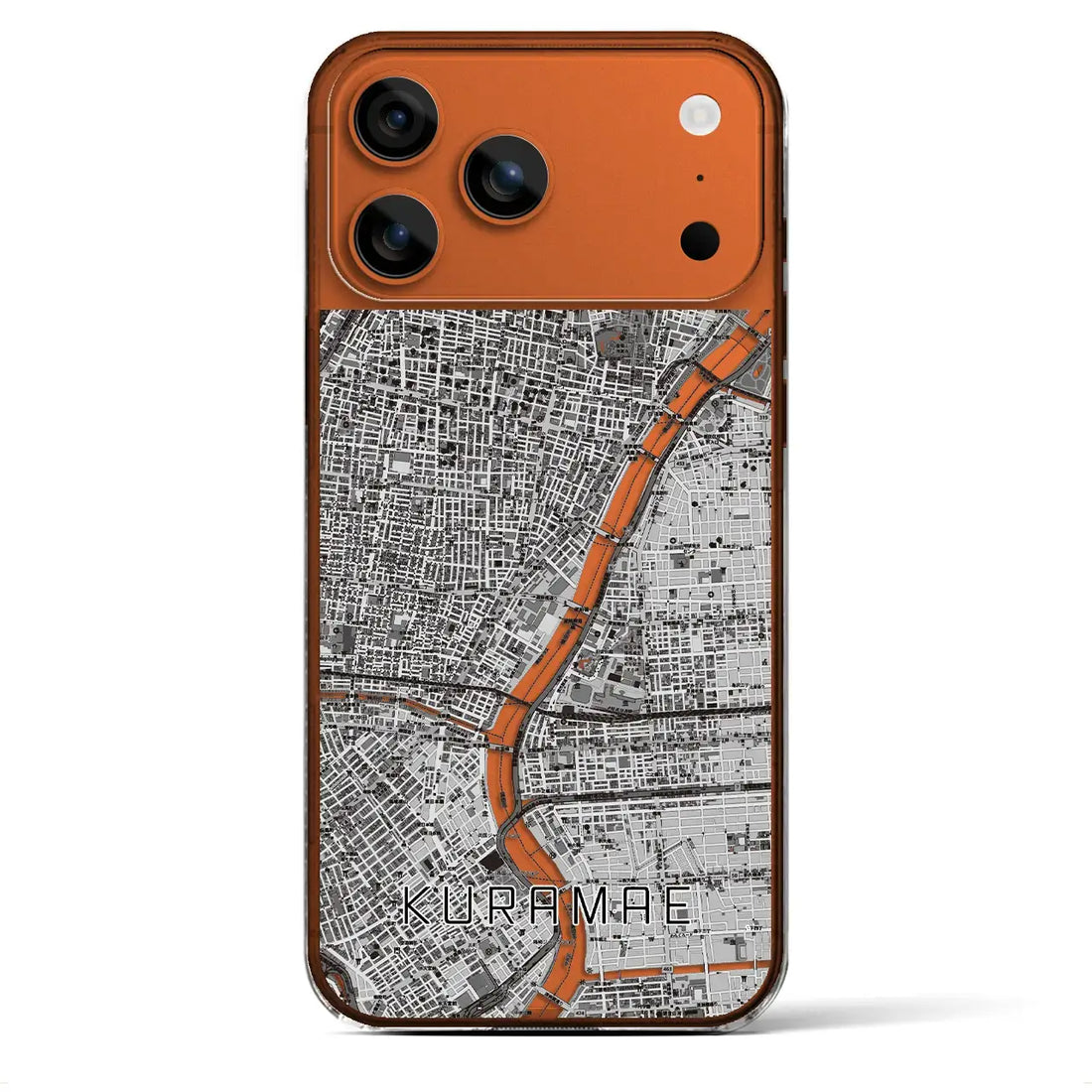 【蔵前(東京都)】地図柄iPhoneケース(クリアタイプ)