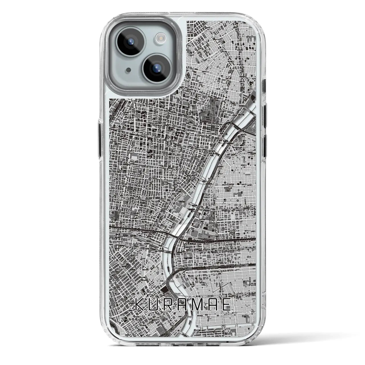 【蔵前(東京都)】地図柄iPhoneケース(MagSafeタイプ)