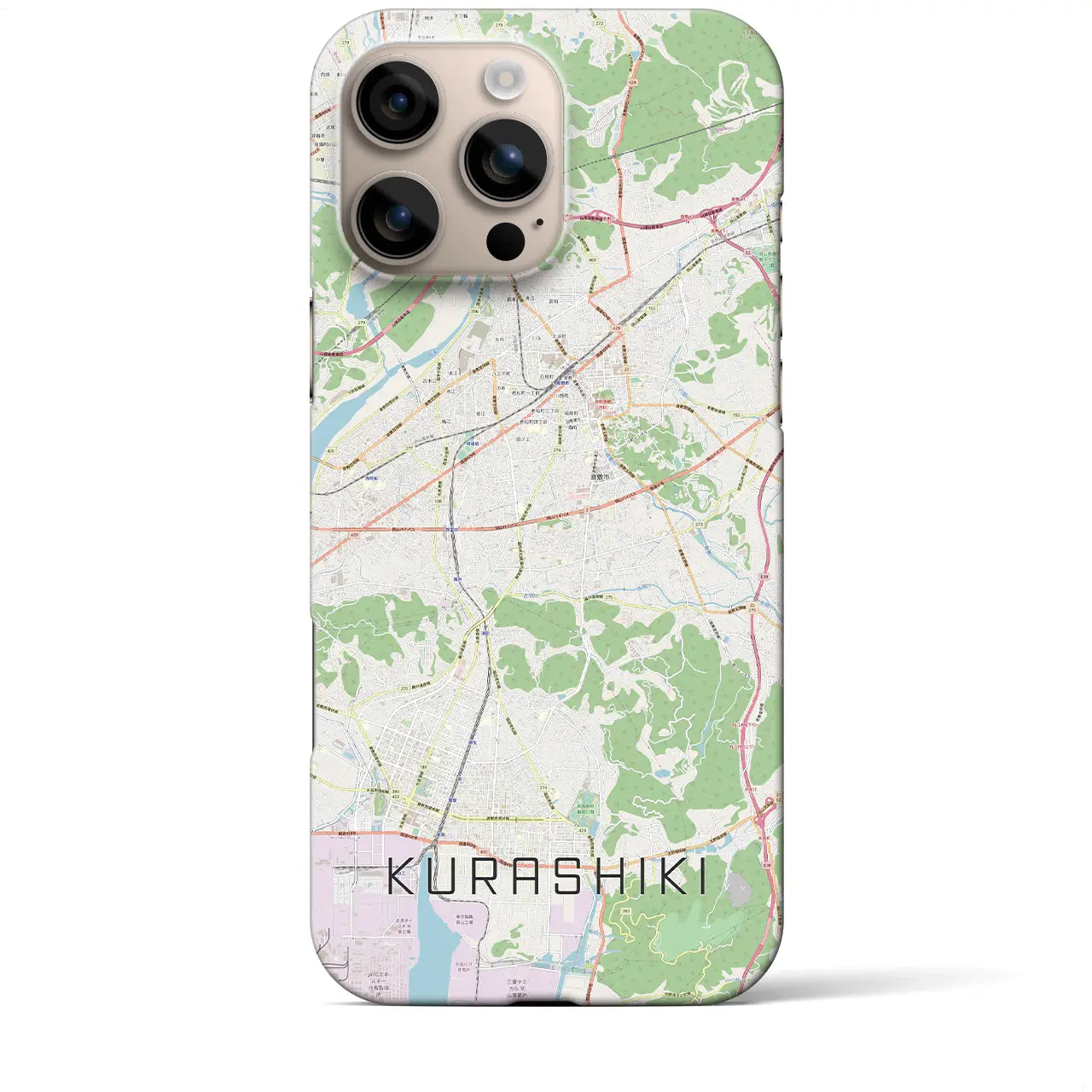【倉敷(岡山県)】地図柄iPhoneケース(バックカバータイプ)