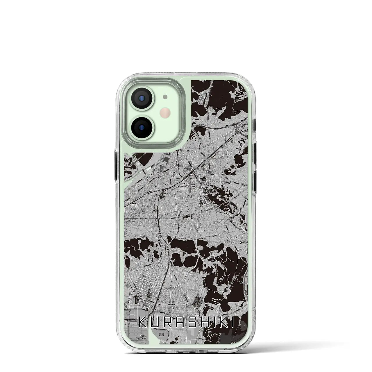 【倉敷(岡山県)】地図柄iPhoneケース(MagSafeタイプ)