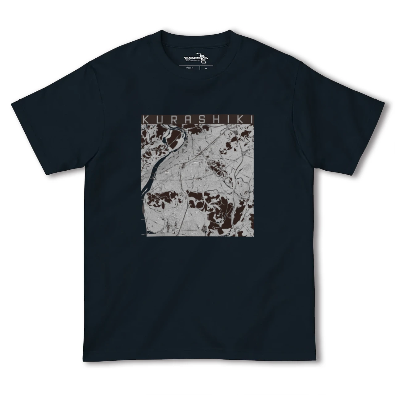 【倉敷(岡山県)】地図柄ヘビーウェイトTシャツ