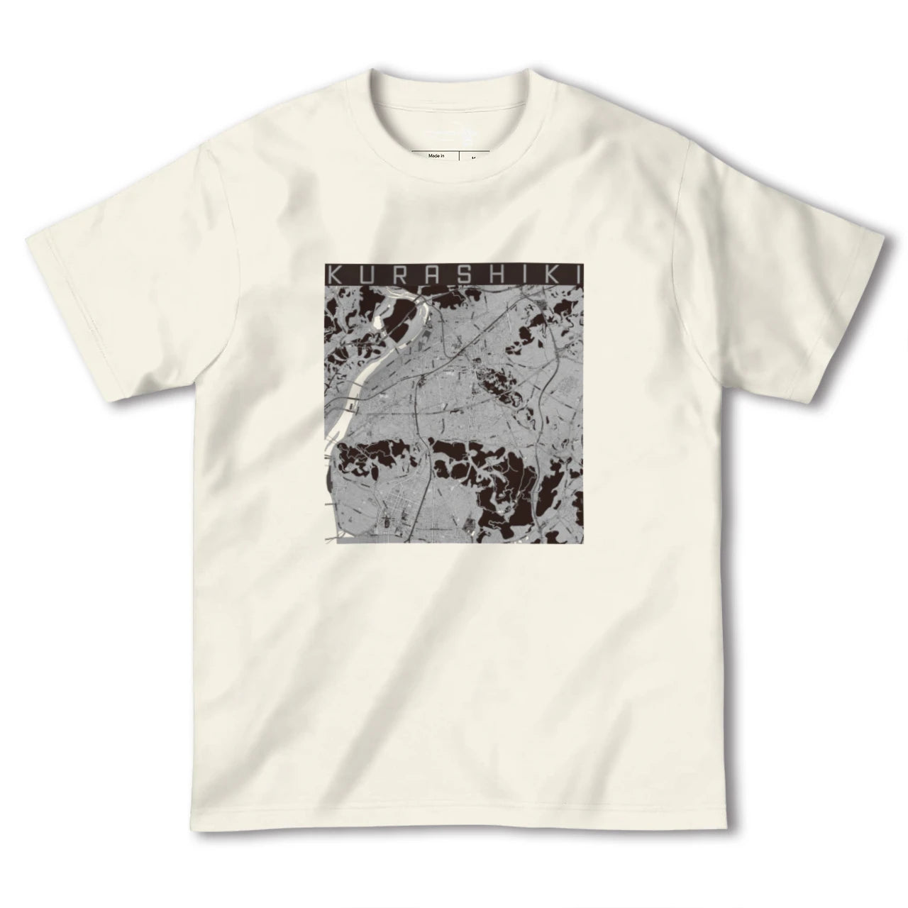 【倉敷(岡山県)】地図柄ヘビーウェイトTシャツ