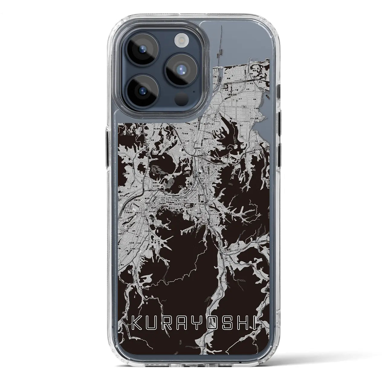 【倉吉(鳥取県)】地図柄iPhoneケース(MagSafeタイプ)