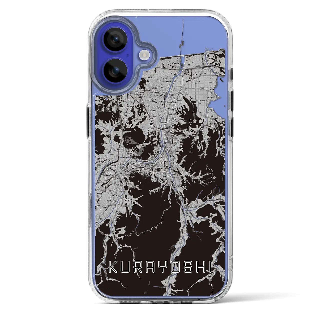 【倉吉(鳥取県)】地図柄iPhoneケース(MagSafeタイプ)