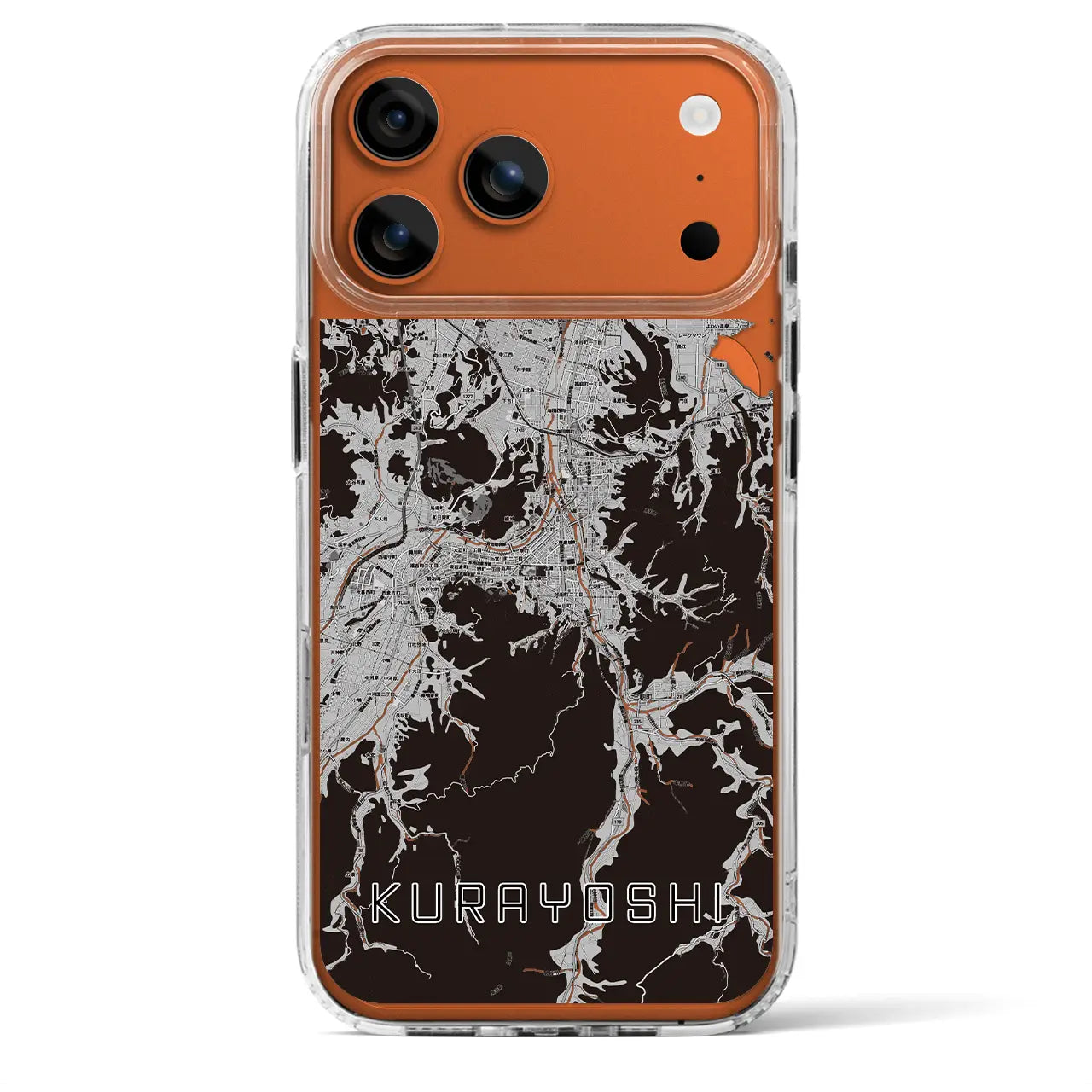 【倉吉(鳥取県)】地図柄iPhoneケース(MagSafeタイプ)