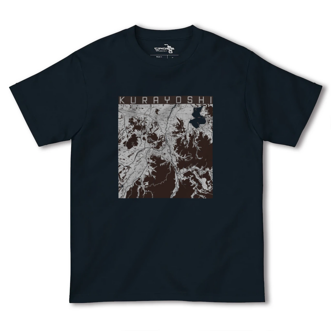 【倉吉(鳥取県)】地図柄ヘビーウェイトTシャツ