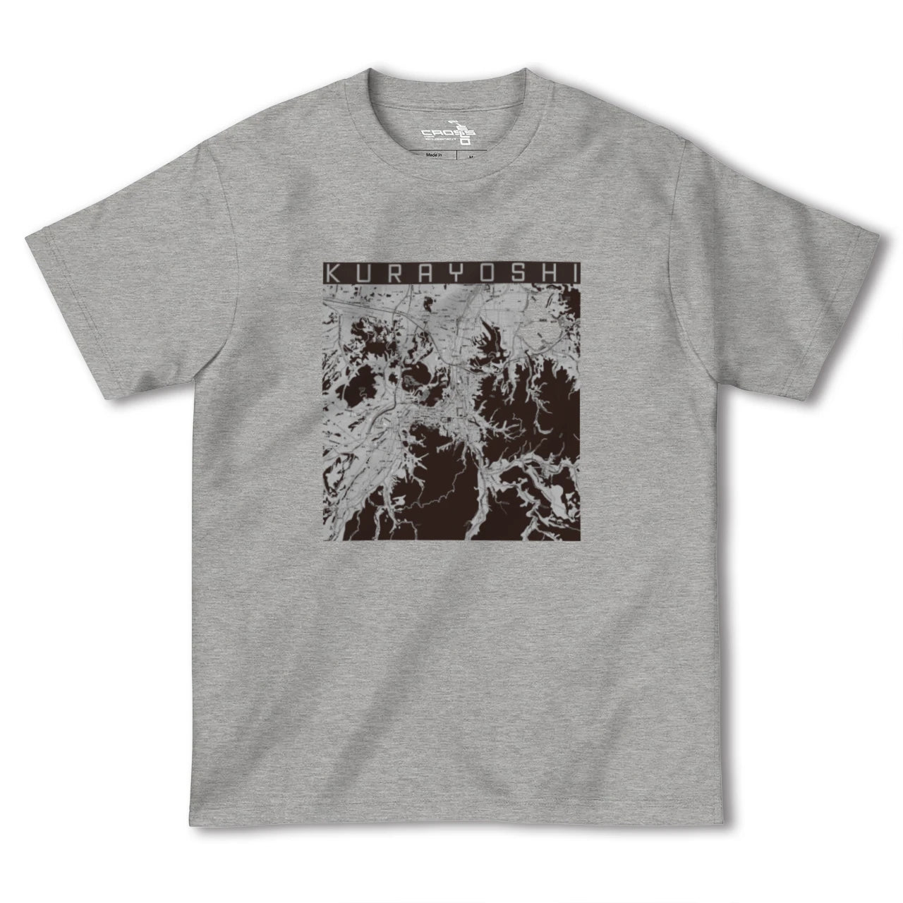 【倉吉(鳥取県)】地図柄ヘビーウェイトTシャツ