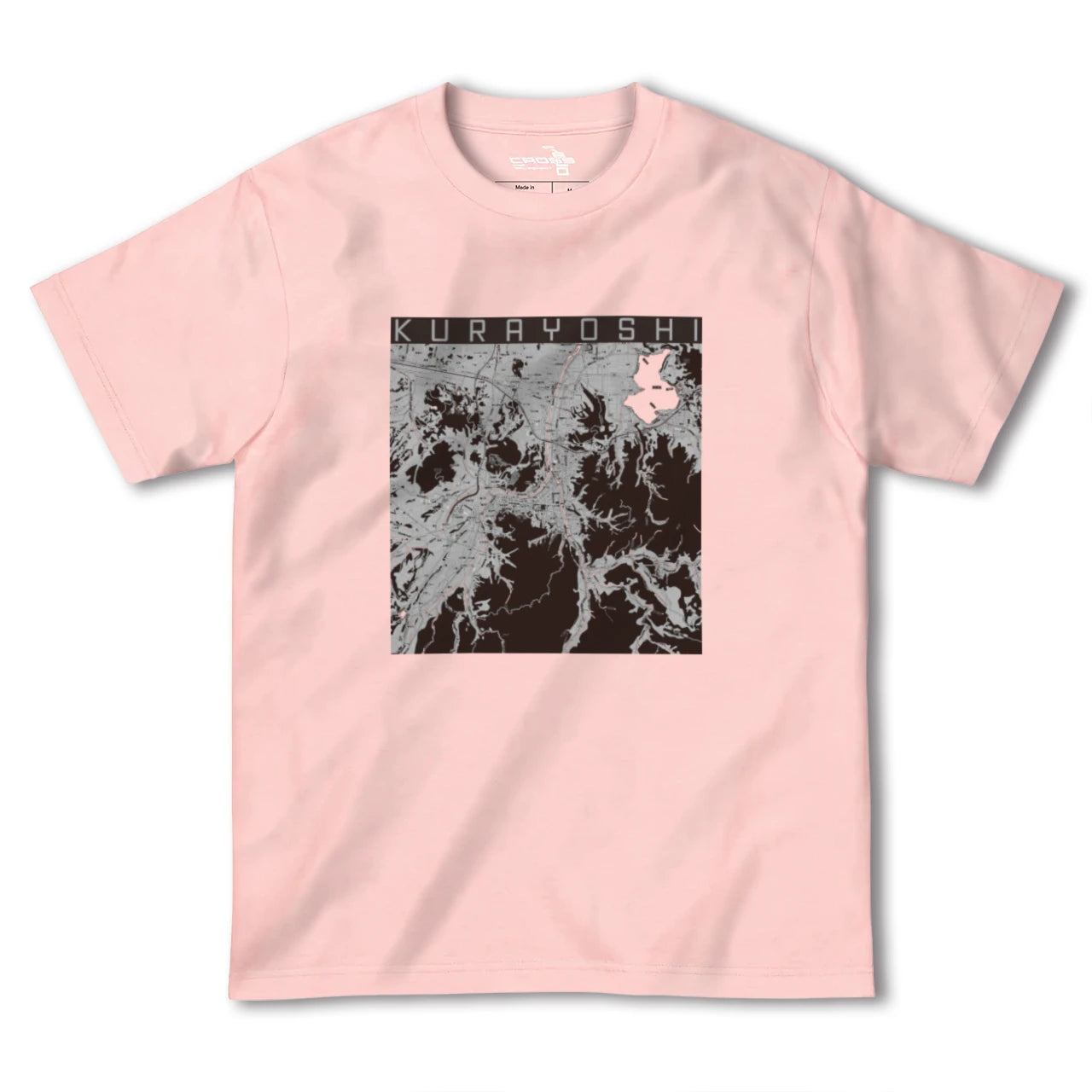 【倉吉(鳥取県)】地図柄ヘビーウェイトTシャツ