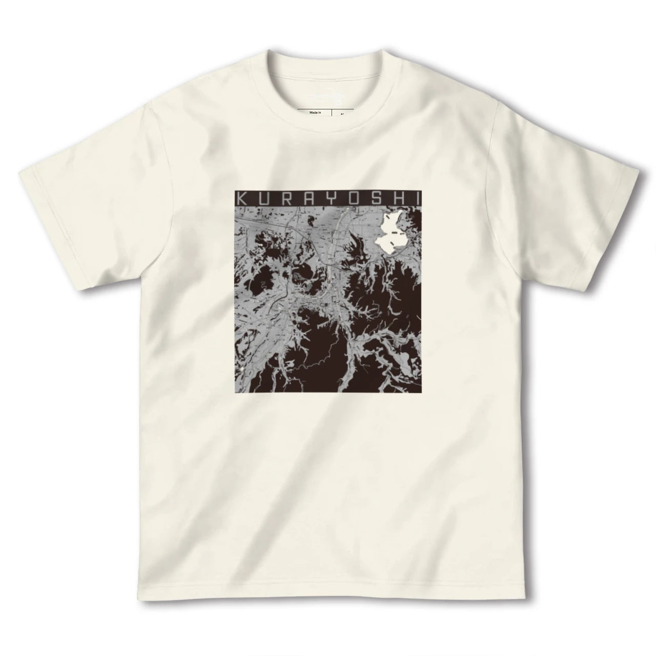 【倉吉(鳥取県)】地図柄ヘビーウェイトTシャツ