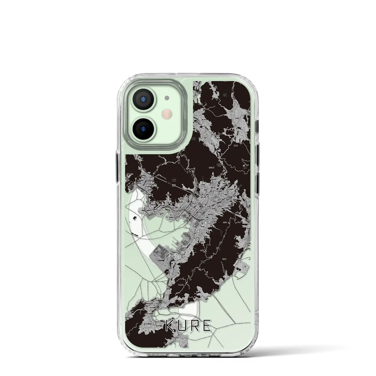 【呉(広島県)】地図柄iPhoneケース(MagSafeタイプ)