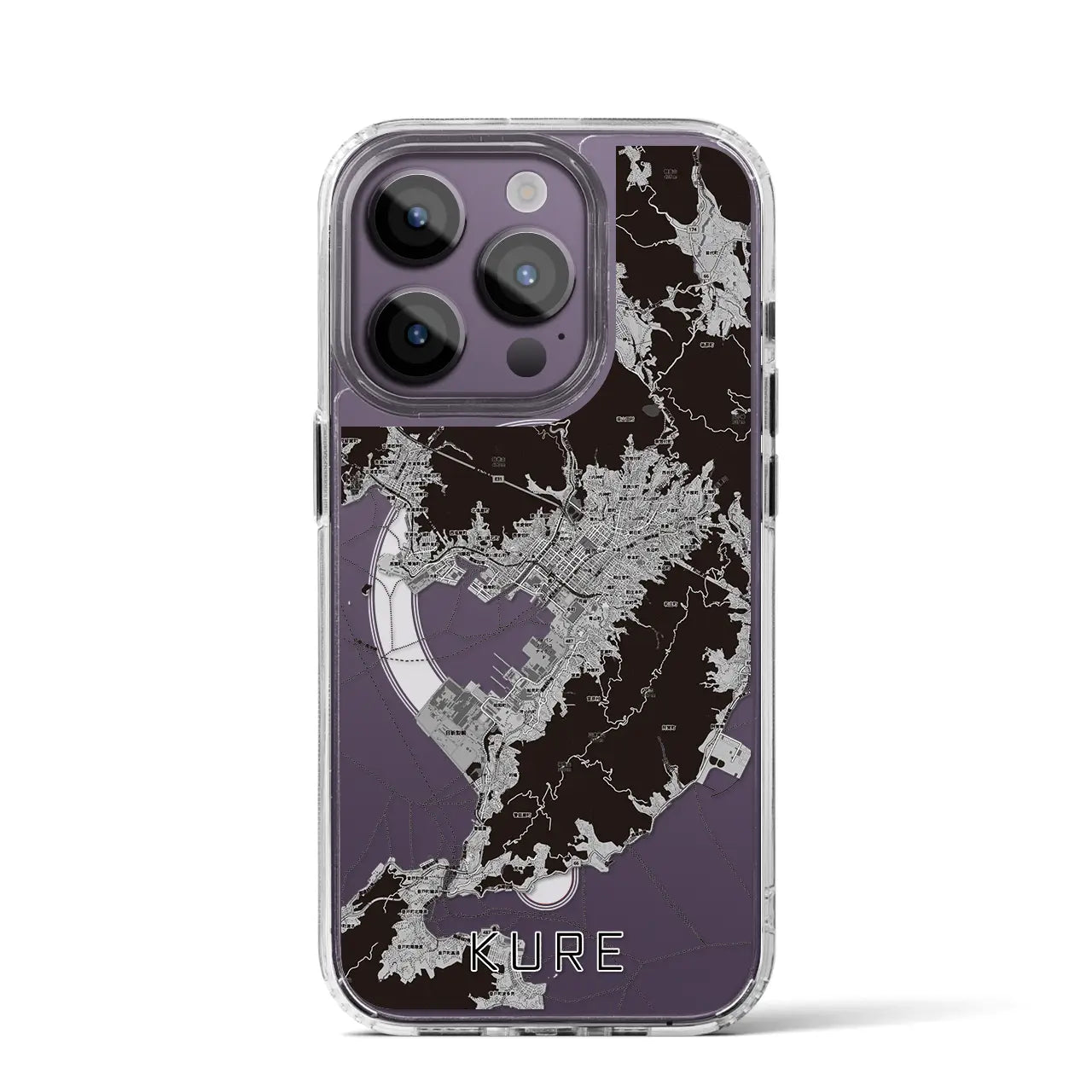 【呉(広島県)】地図柄iPhoneケース(MagSafeタイプ)