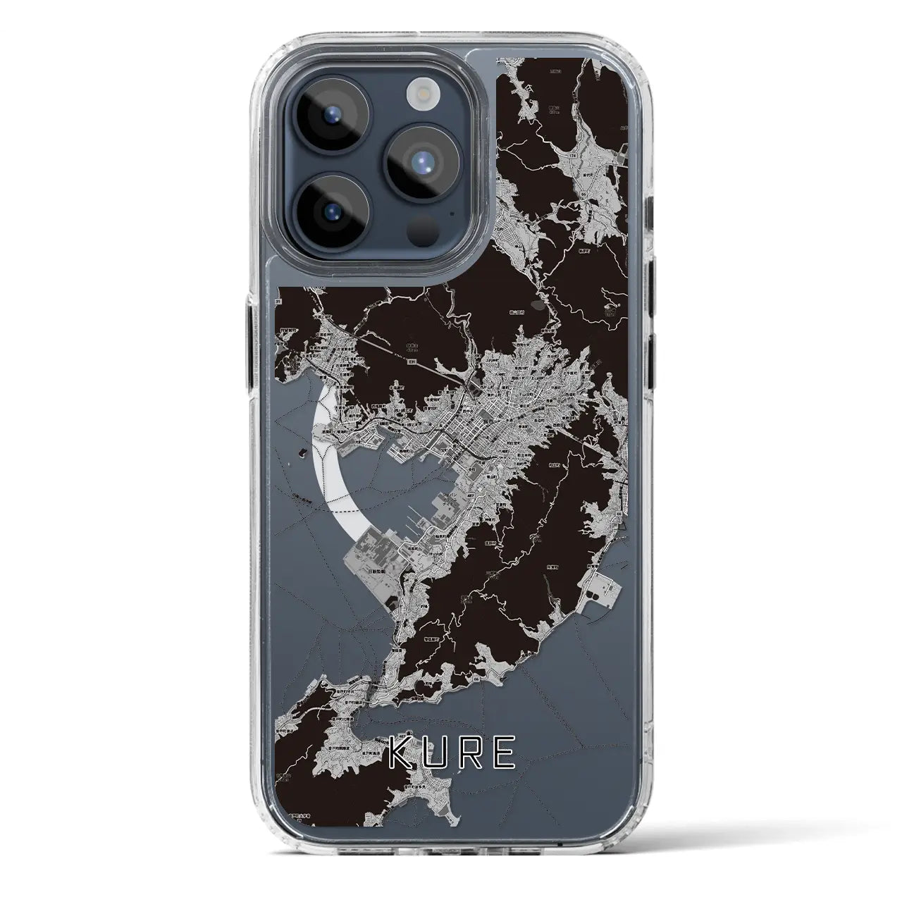【呉(広島県)】地図柄iPhoneケース(MagSafeタイプ)