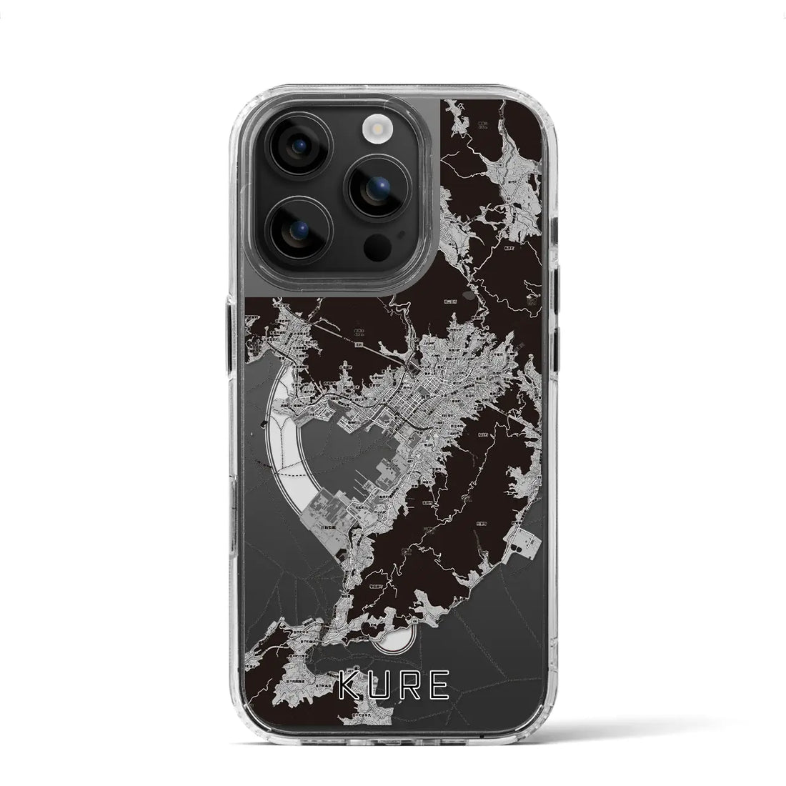 【呉(広島県)】地図柄iPhoneケース(MagSafeタイプ)