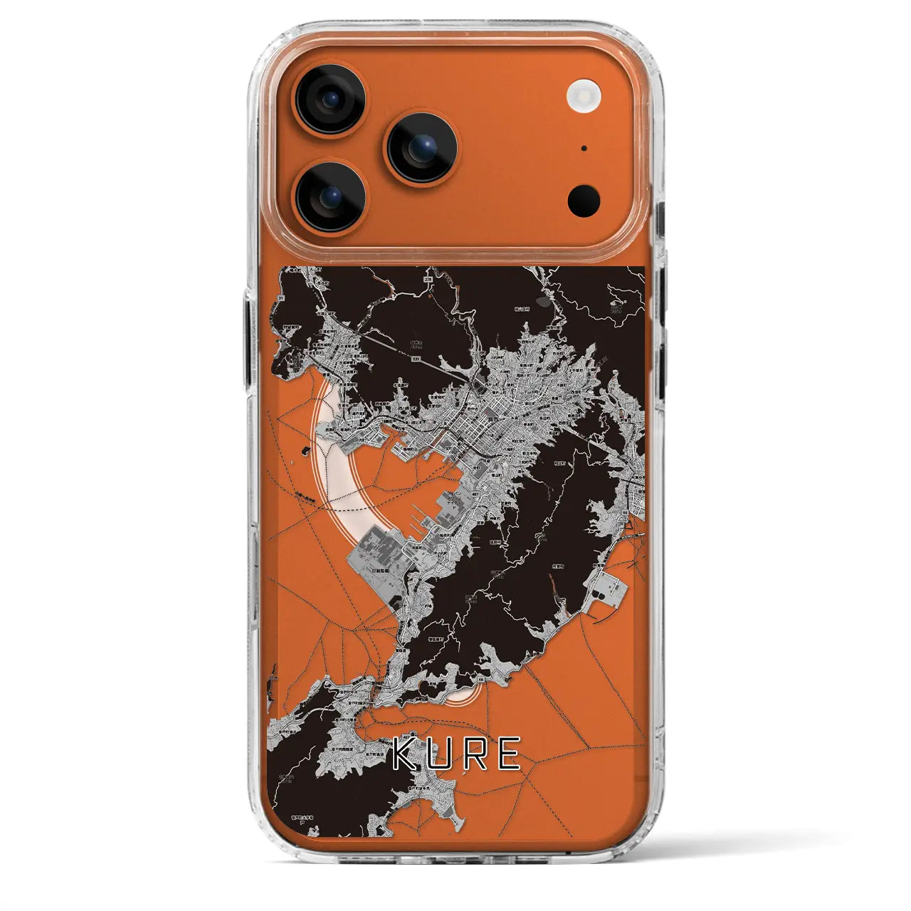 【呉(広島県)】地図柄iPhoneケース(MagSafeタイプ)