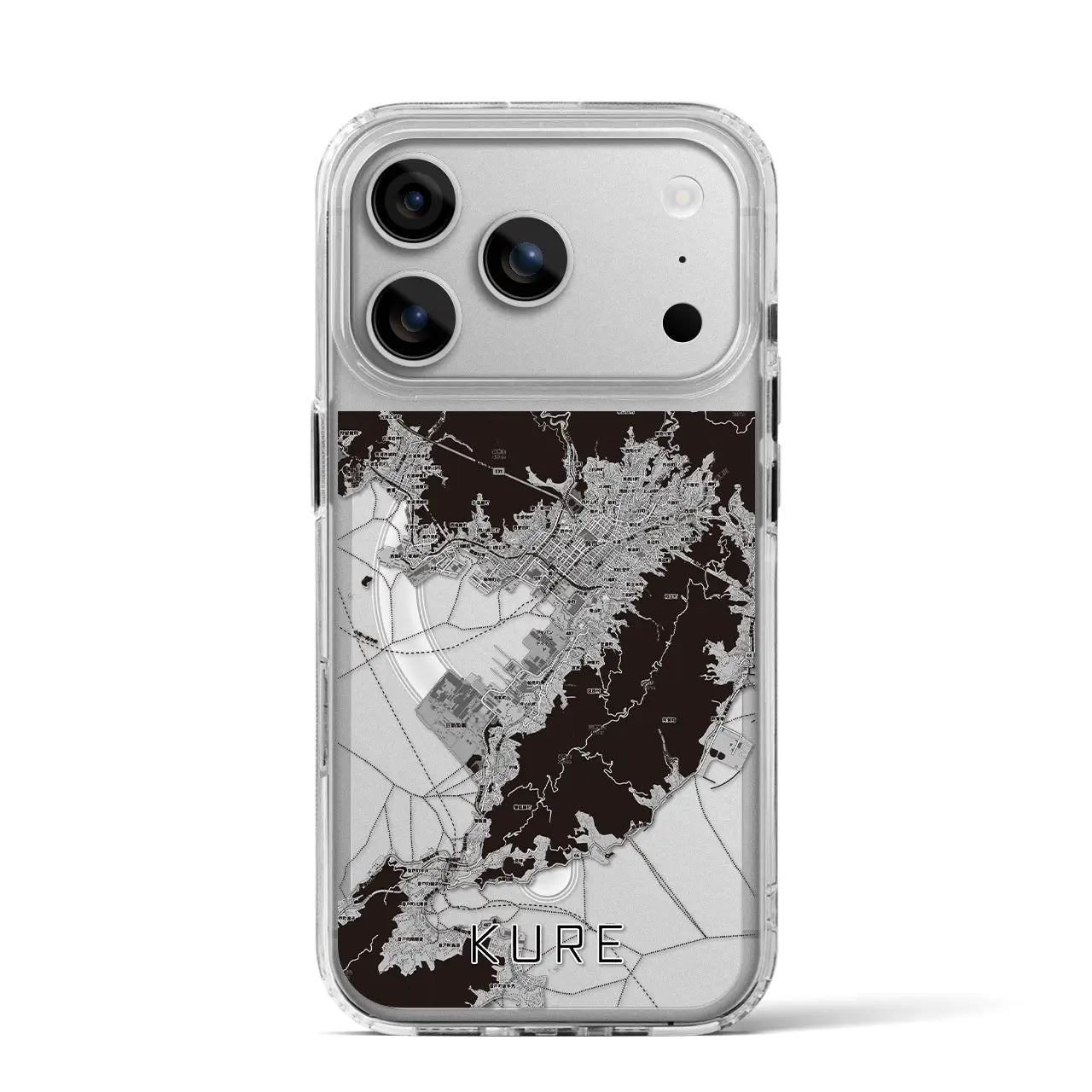 【呉(広島県)】地図柄iPhoneケース(MagSafeタイプ)