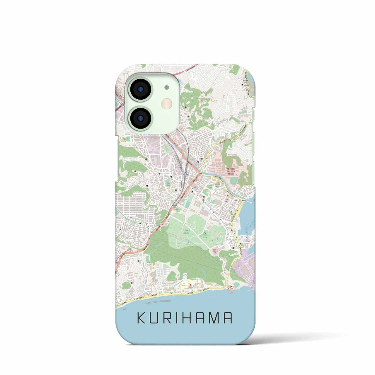 【久里浜(神奈川県)】地図柄iPhoneケース(バックカバータイプ)