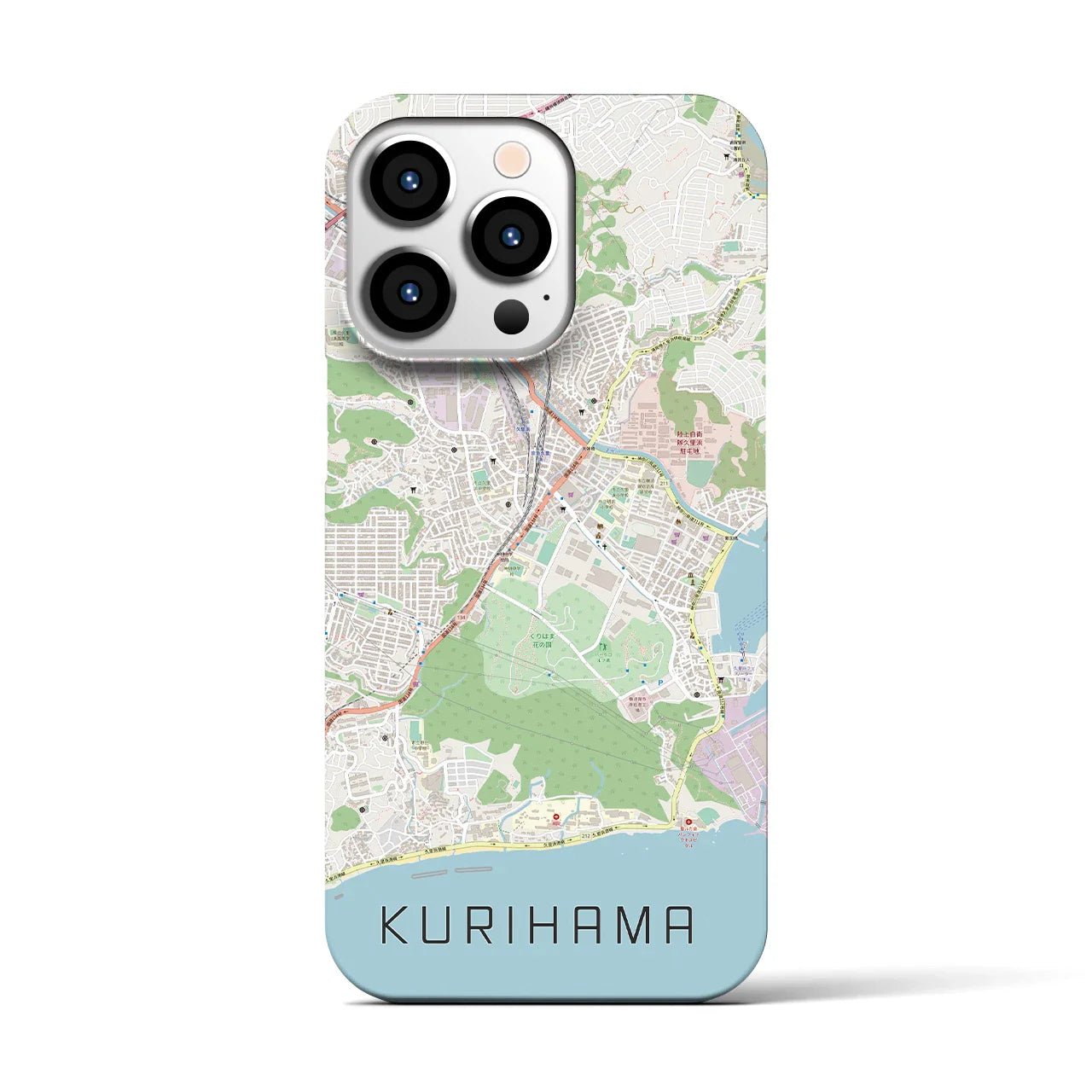 【久里浜(神奈川県)】地図柄iPhoneケース(バックカバータイプ)