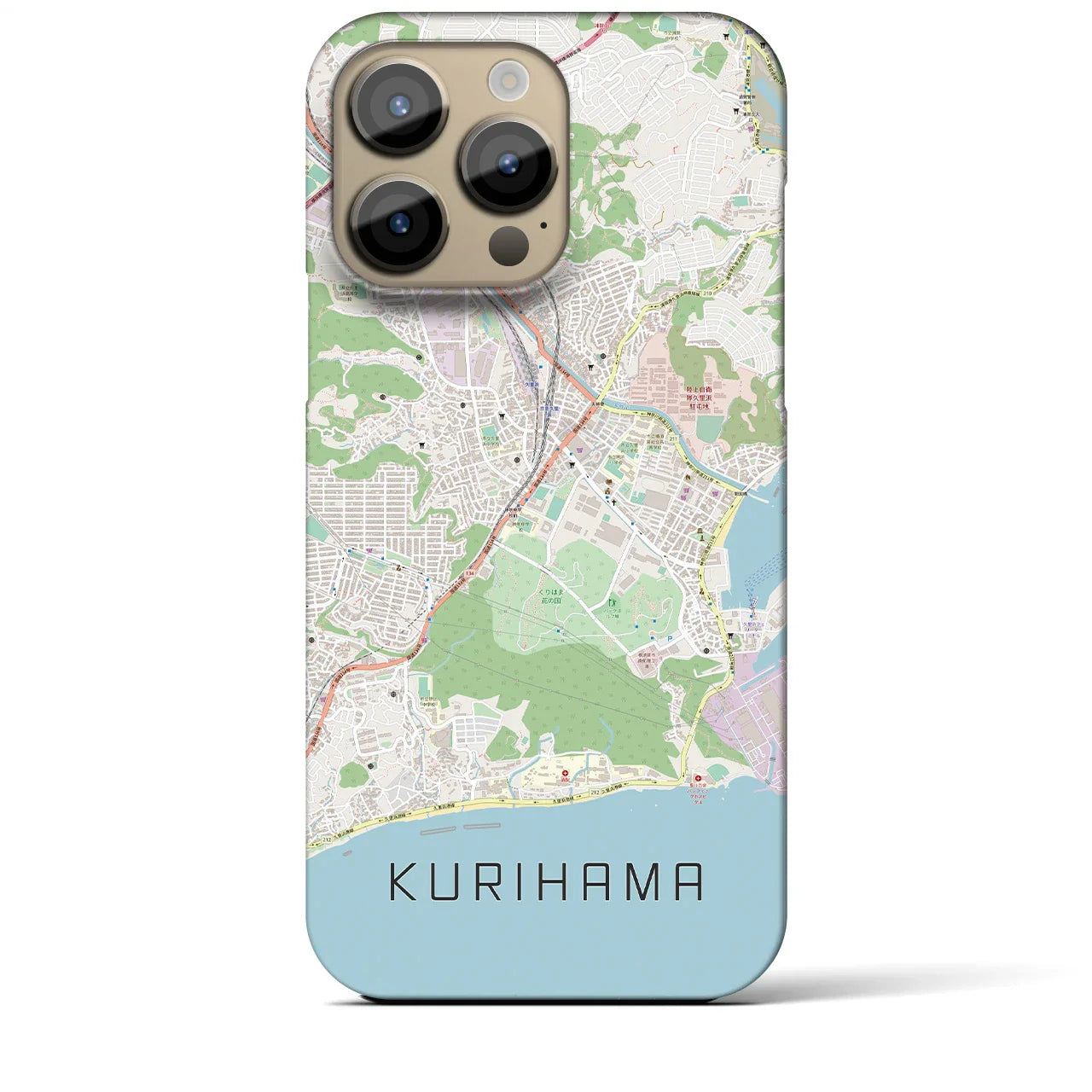 【久里浜(神奈川県)】地図柄iPhoneケース(バックカバータイプ)