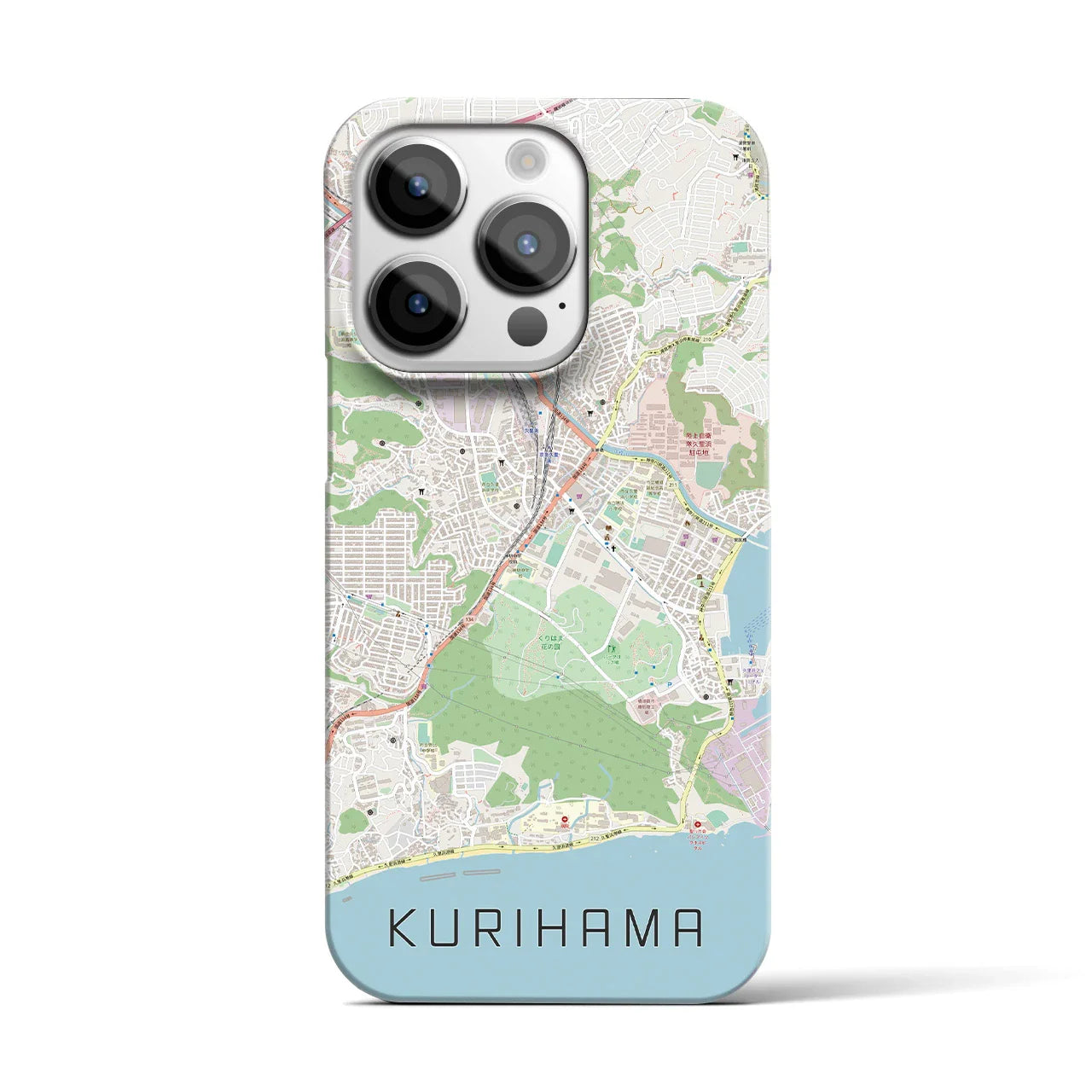 【久里浜(神奈川県)】地図柄iPhoneケース(バックカバータイプ)