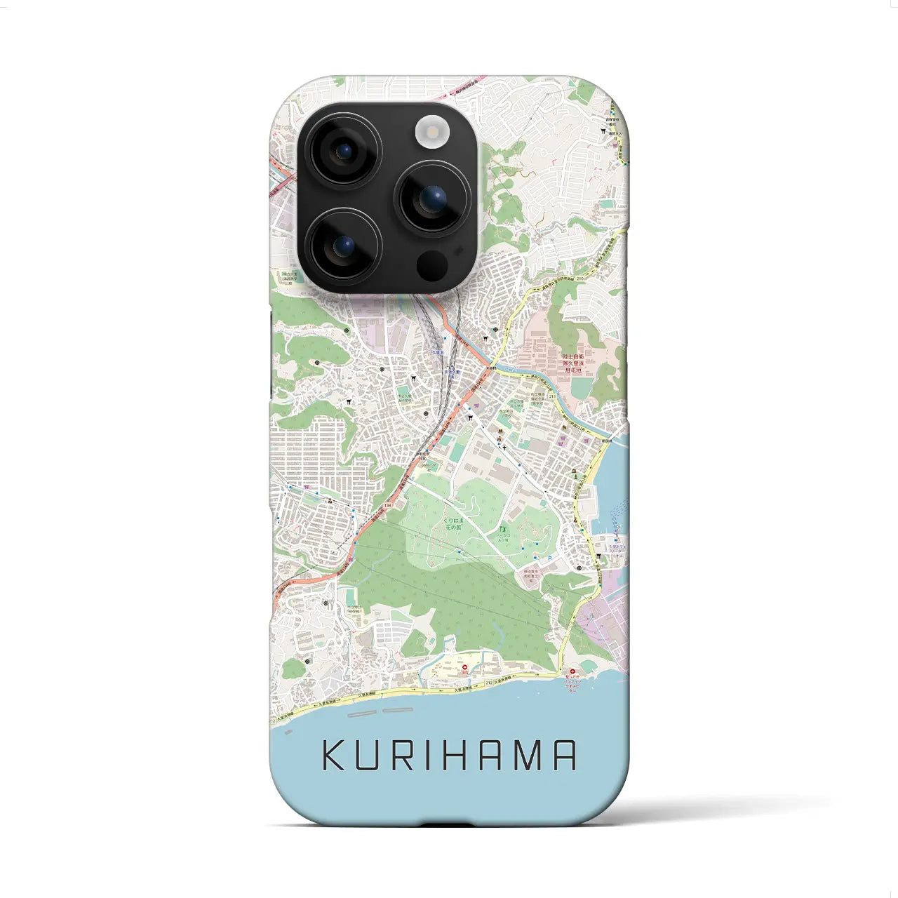 【久里浜(神奈川県)】地図柄iPhoneケース(バックカバータイプ)