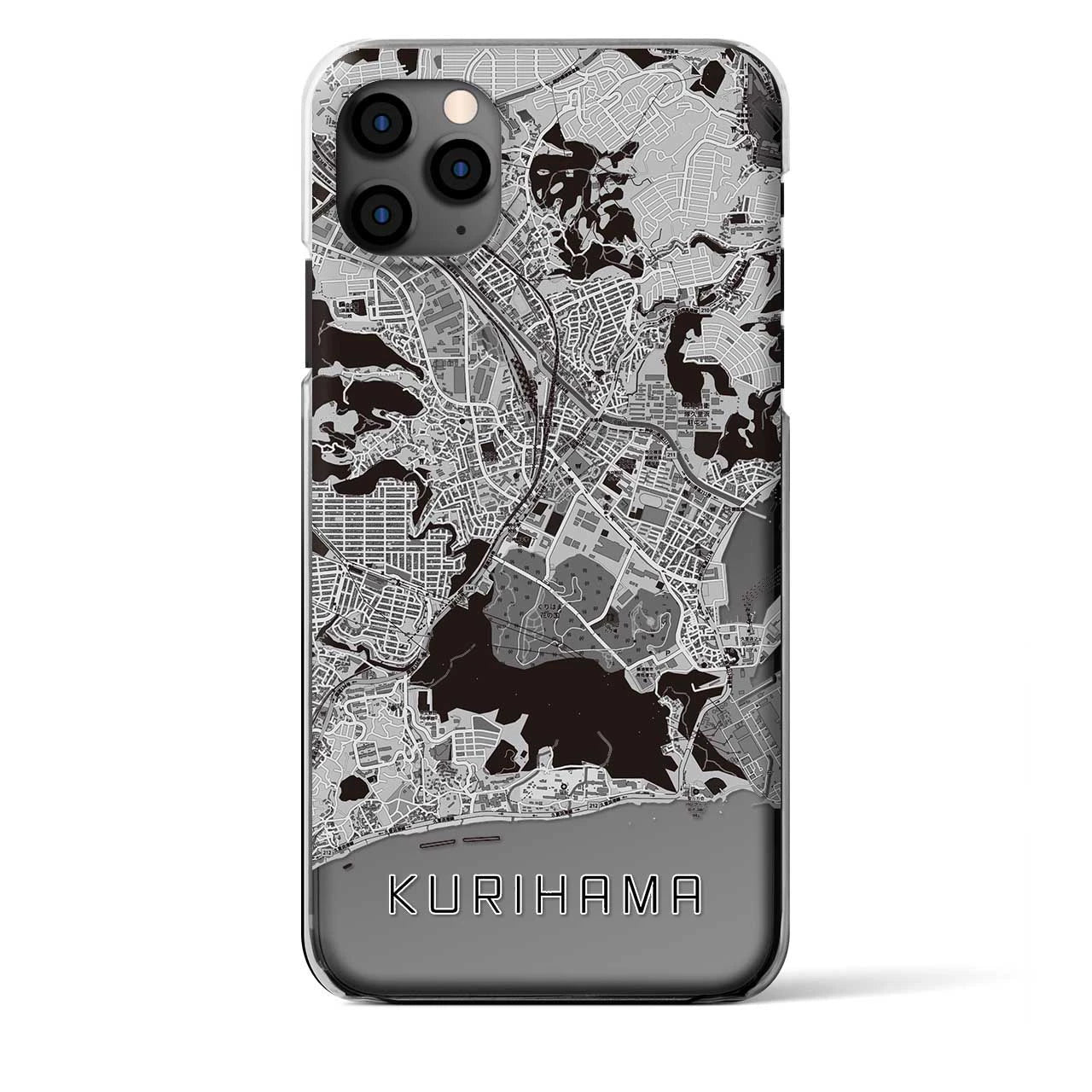 【久里浜(神奈川県)】地図柄iPhoneケース(クリアタイプ)