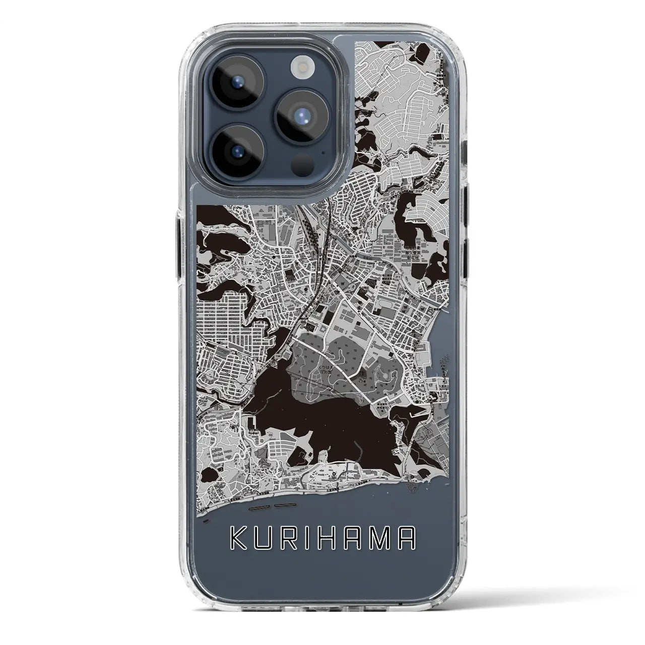 【久里浜(神奈川県)】地図柄iPhoneケース(MagSafeタイプ)